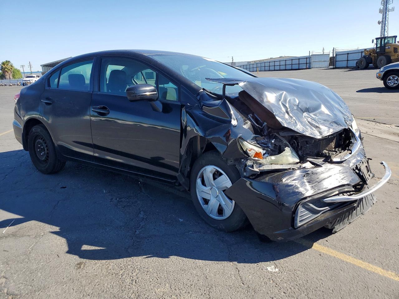 2015 Honda Civic Lx Black vin: 19XFB2F58FE705633