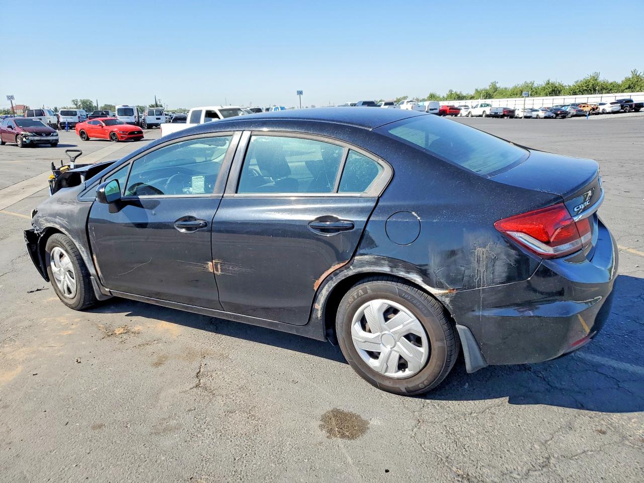 2015 Honda Civic Lx Black vin: 19XFB2F58FE705633