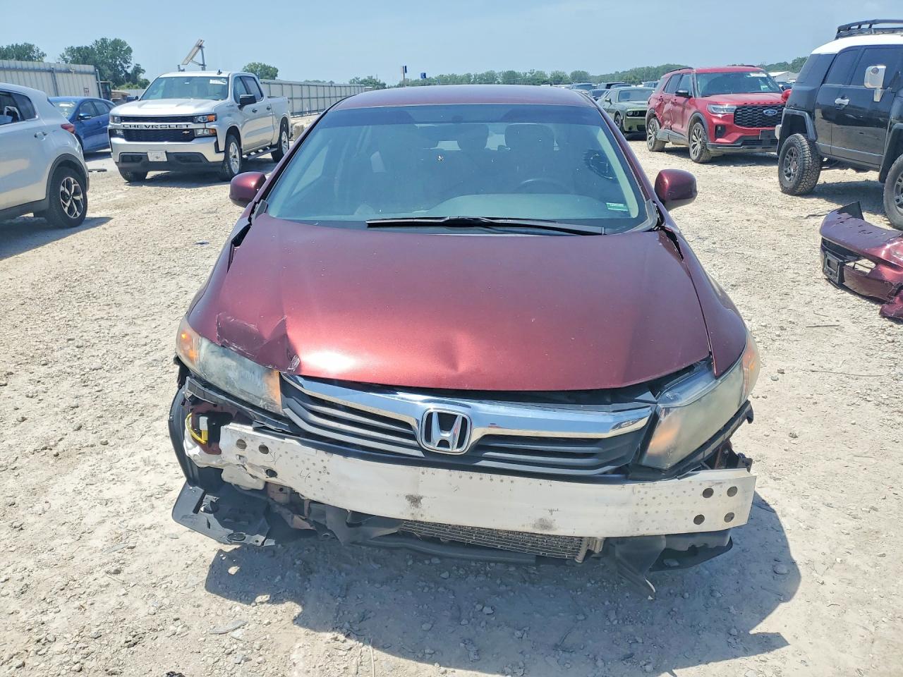 2012 Honda Civic Lx Red vin: 19XFB2F59CE003722