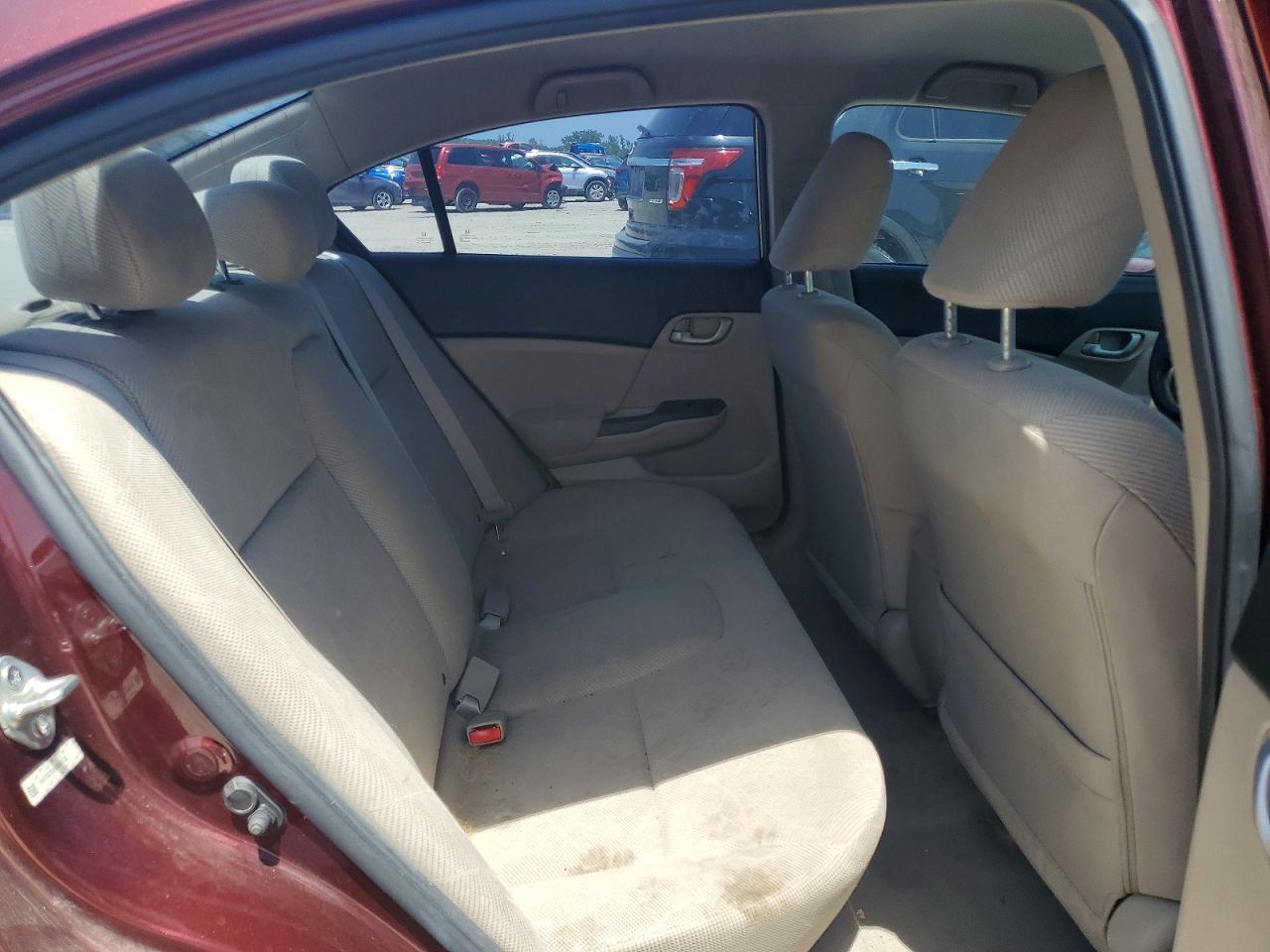 2012 Honda Civic Lx Red vin: 19XFB2F59CE003722