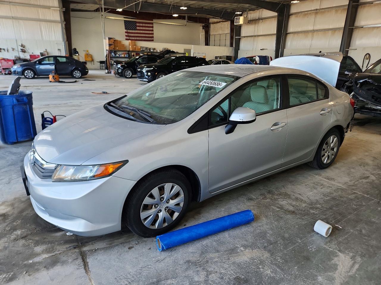 2012 Honda Civic Lx Silver vin: 19XFB2F59CE008306