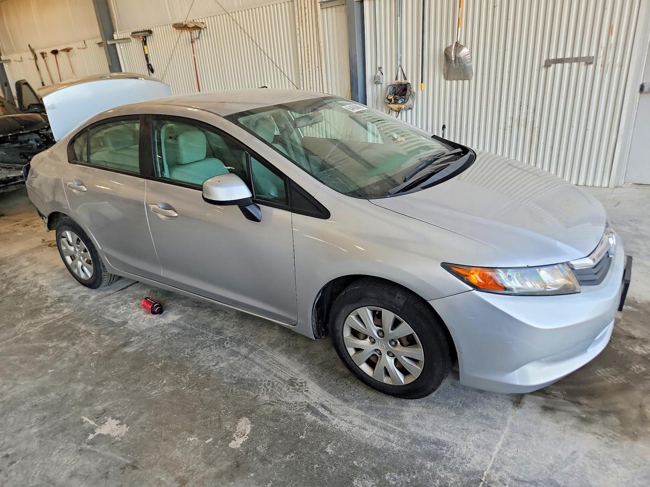 2012 Honda Civic Lx Silver vin: 19XFB2F59CE008306