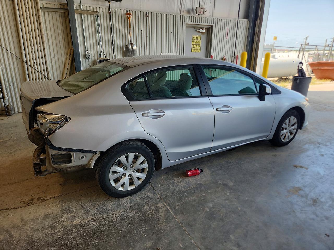 2012 Honda Civic Lx Silver vin: 19XFB2F59CE008306