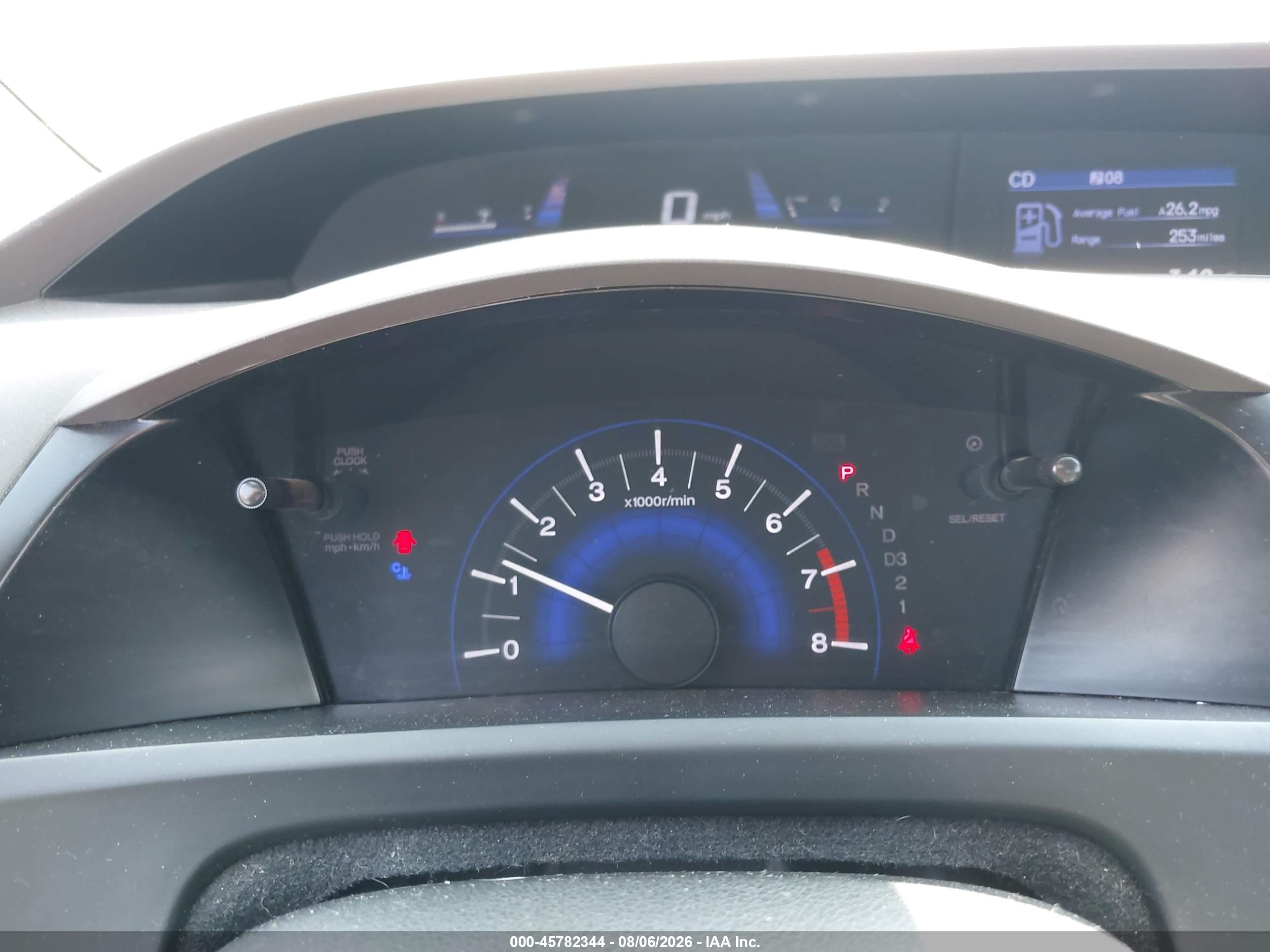 2012 Honda Civic Lx Gray vin: 19XFB2F59CE008709