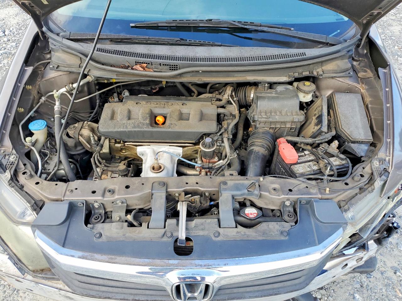 2012 Honda Civic Lx Gray vin: 19XFB2F59CE009522