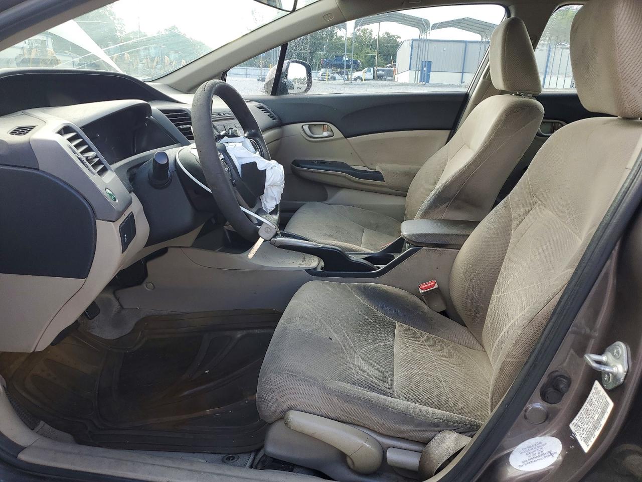 2012 Honda Civic Lx Gray vin: 19XFB2F59CE009522