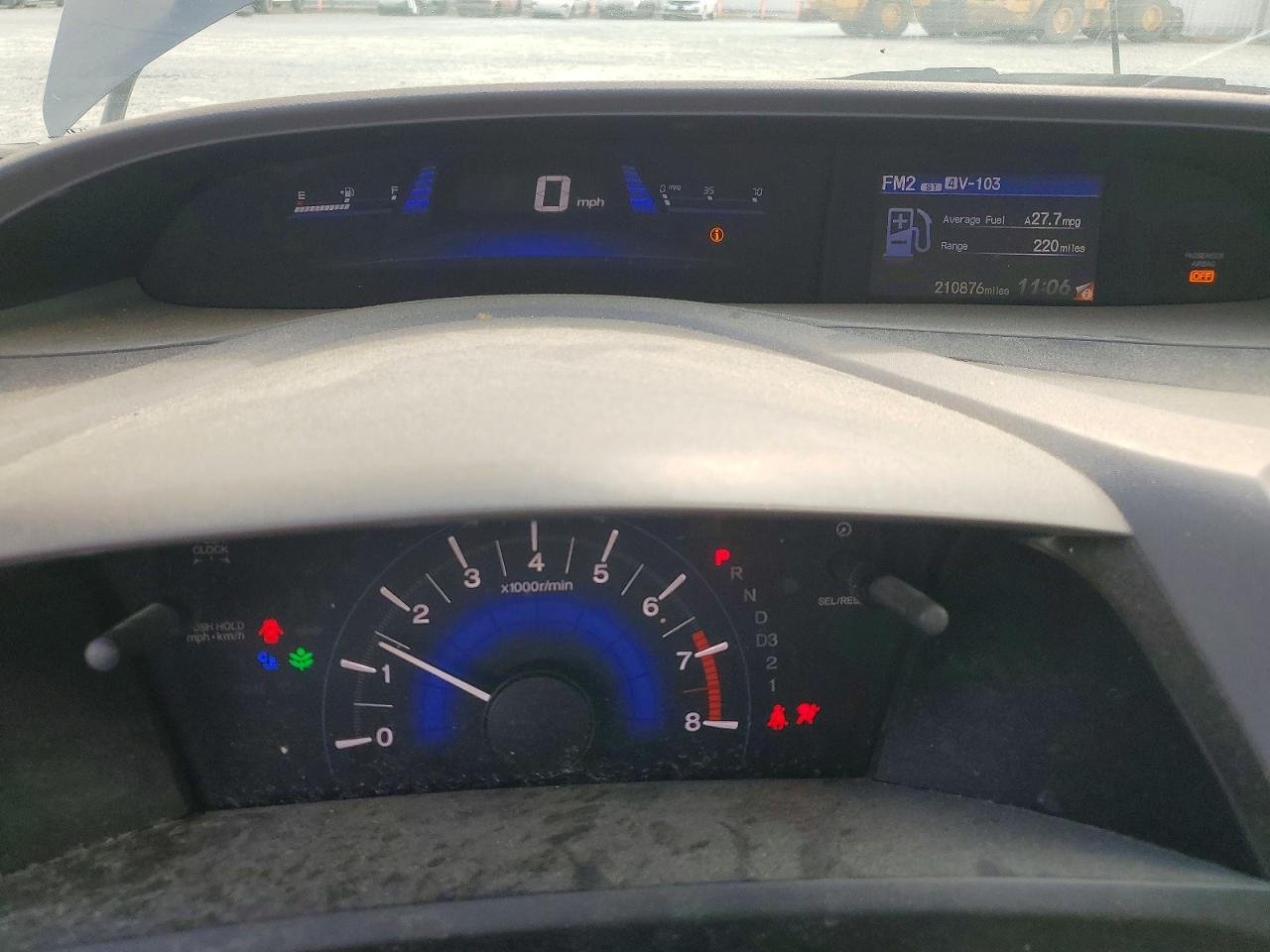 2012 Honda Civic Lx Gray vin: 19XFB2F59CE009522