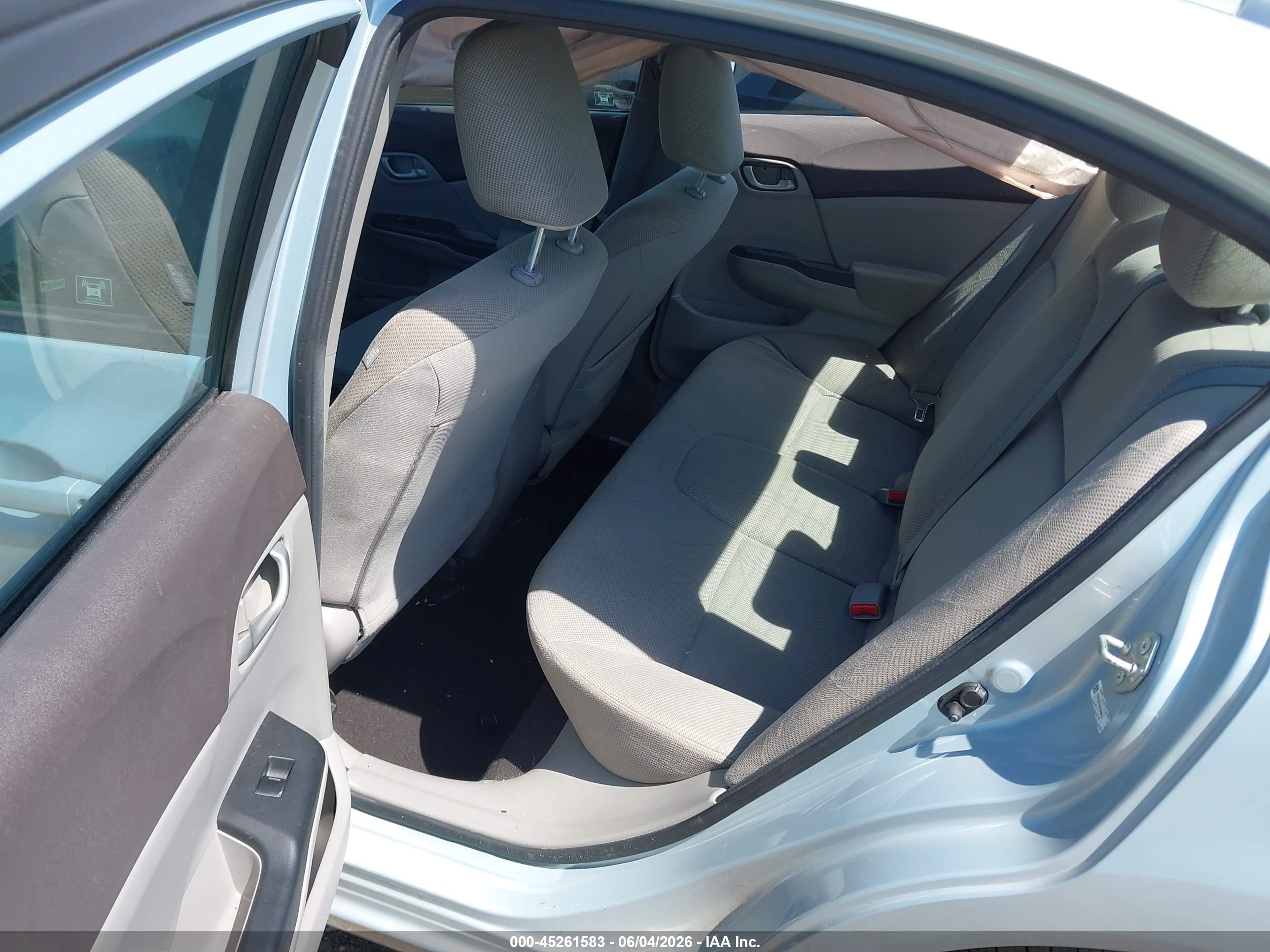 2012 Honda Civic Lx Light Blue vin: 19XFB2F59CE009813