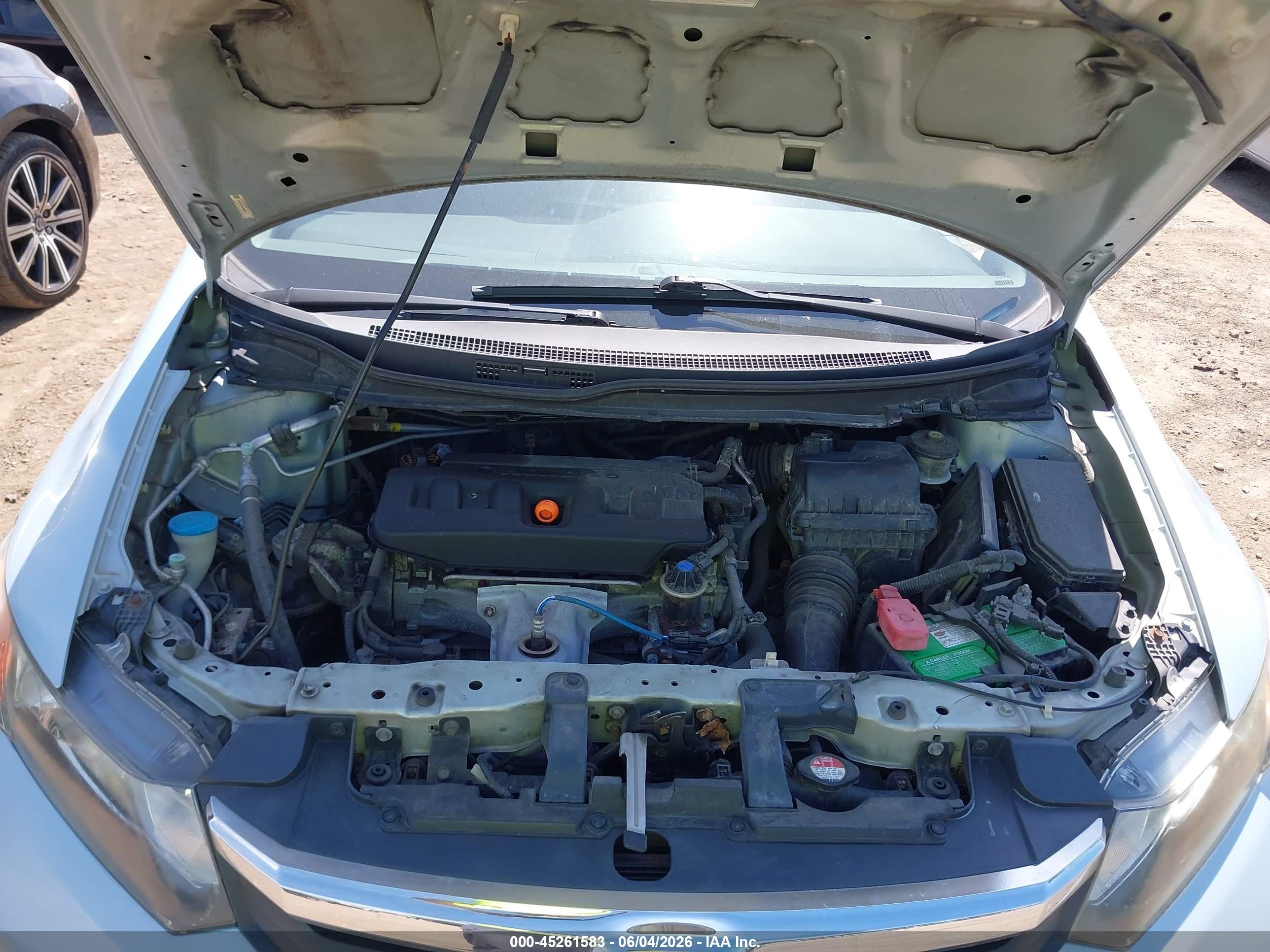2012 Honda Civic Lx Light Blue vin: 19XFB2F59CE009813