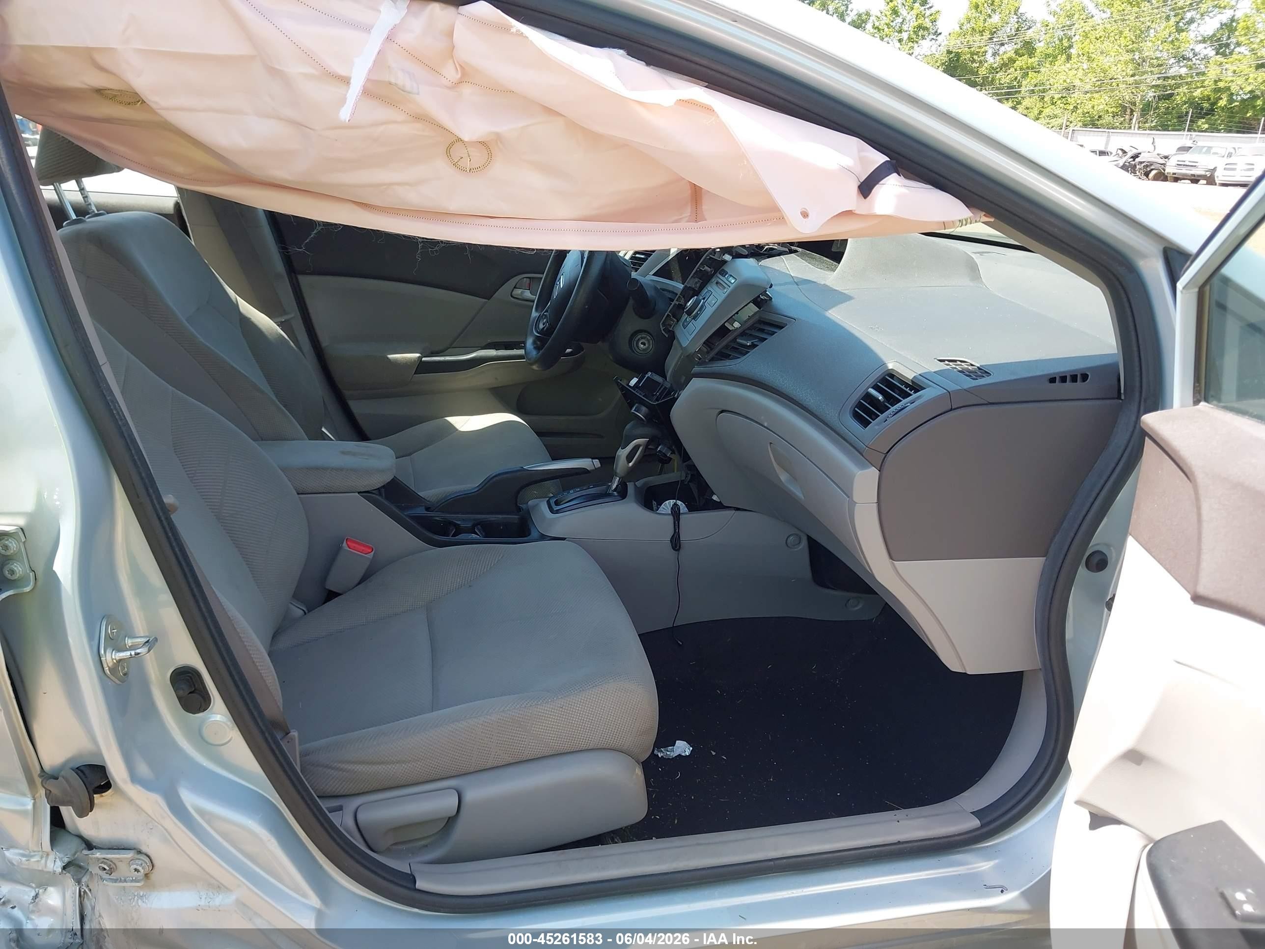 2012 Honda Civic Lx Light Blue vin: 19XFB2F59CE009813