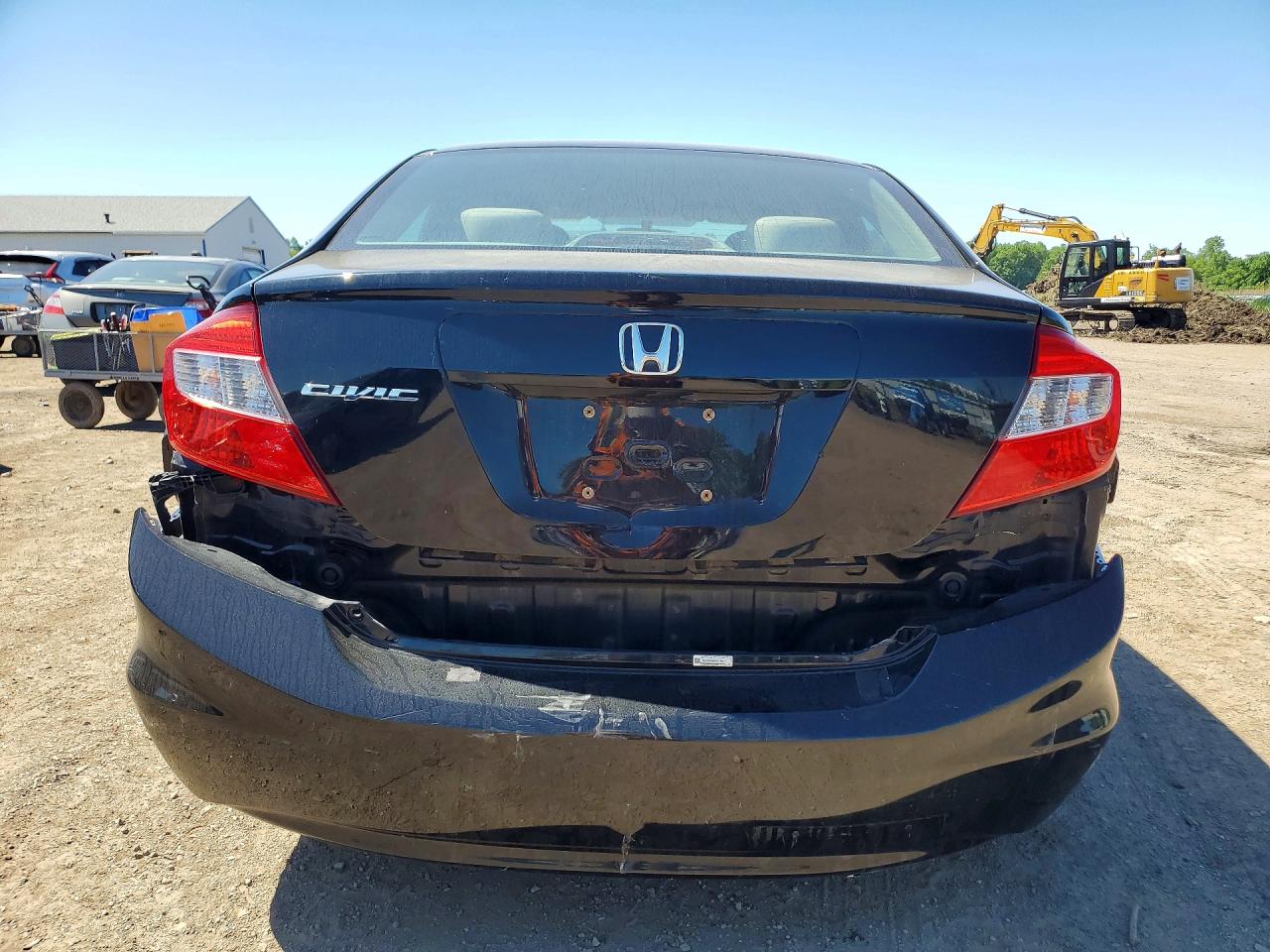 2012 Honda Civic Lx Black vin: 19XFB2F59CE011660