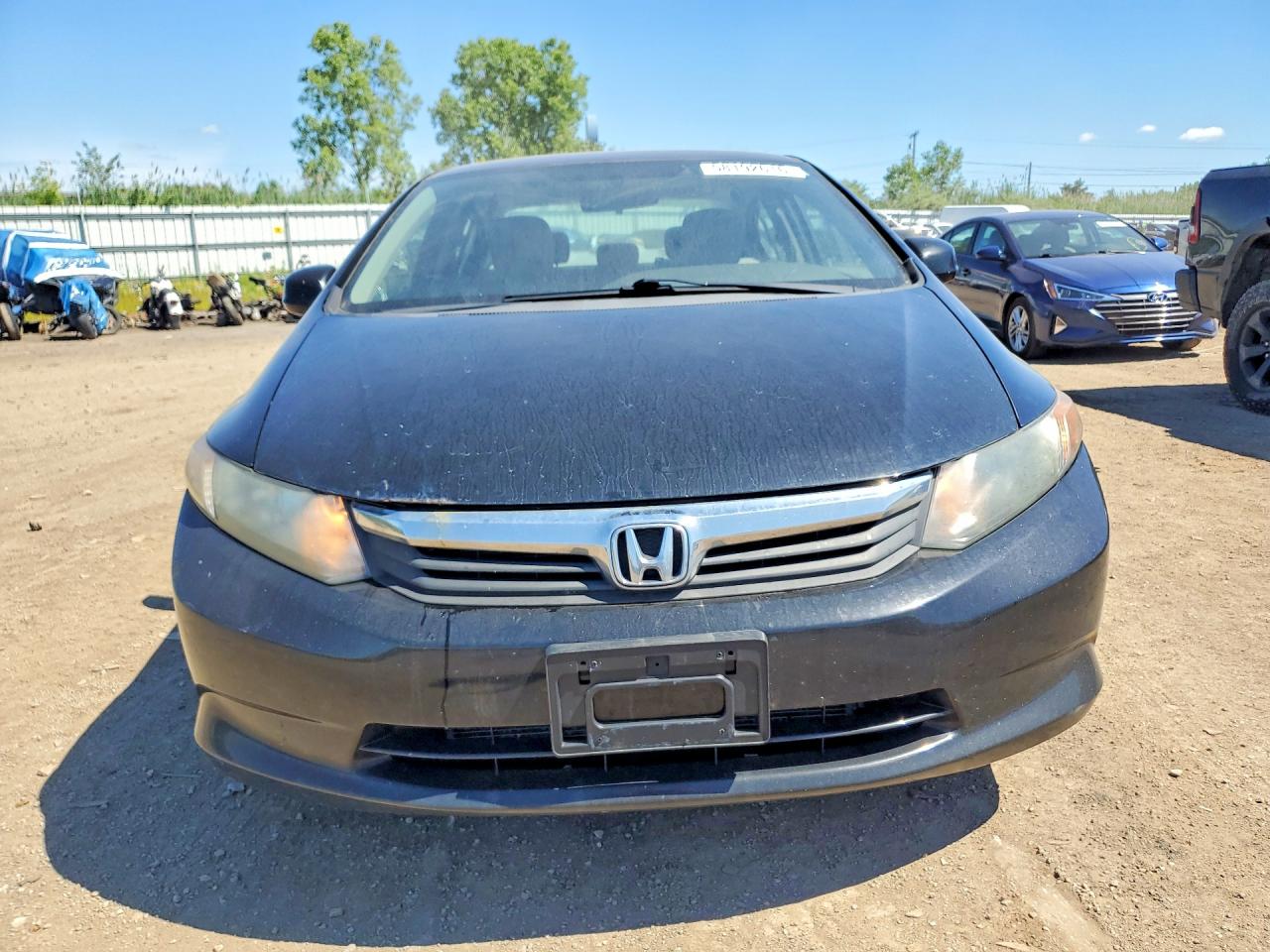 2012 Honda Civic Lx Black vin: 19XFB2F59CE011660