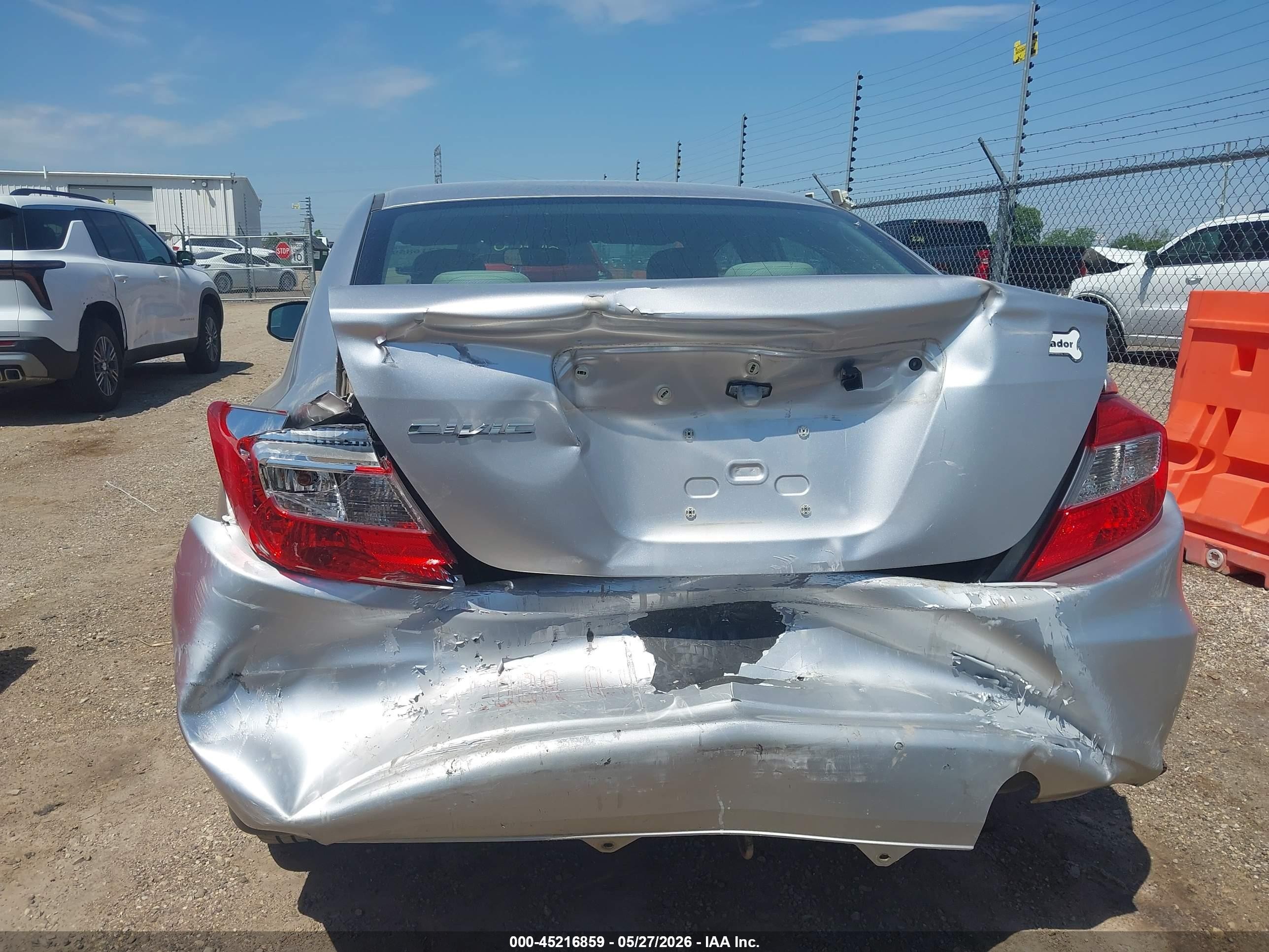 2012 Honda Civic Lx Silver vin: 19XFB2F59CE013070