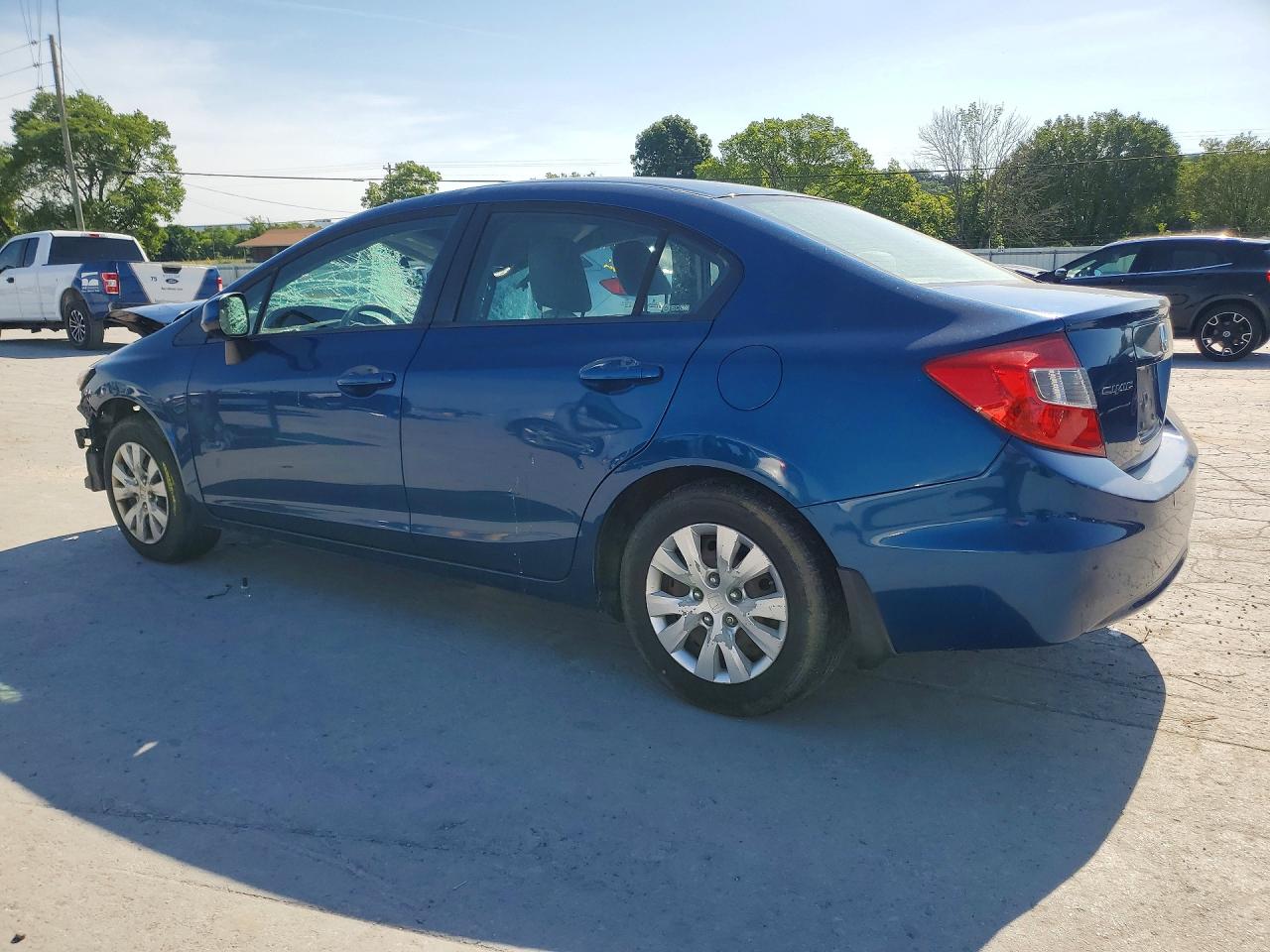 2012 Honda Civic Lx Синий vin: 19XFB2F59CE018740