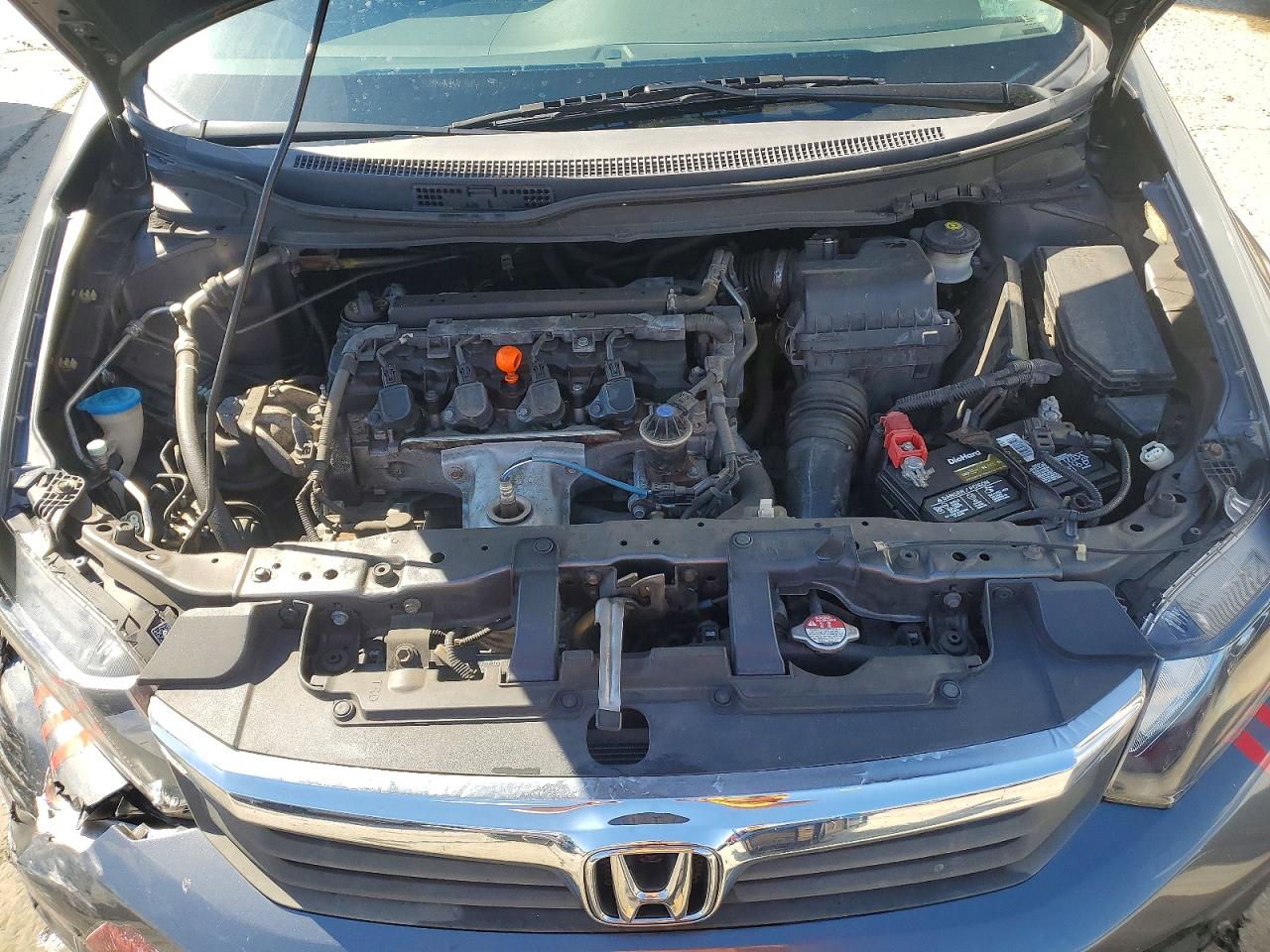 2012 Honda Civic Lx Gray vin: 19XFB2F59CE022318