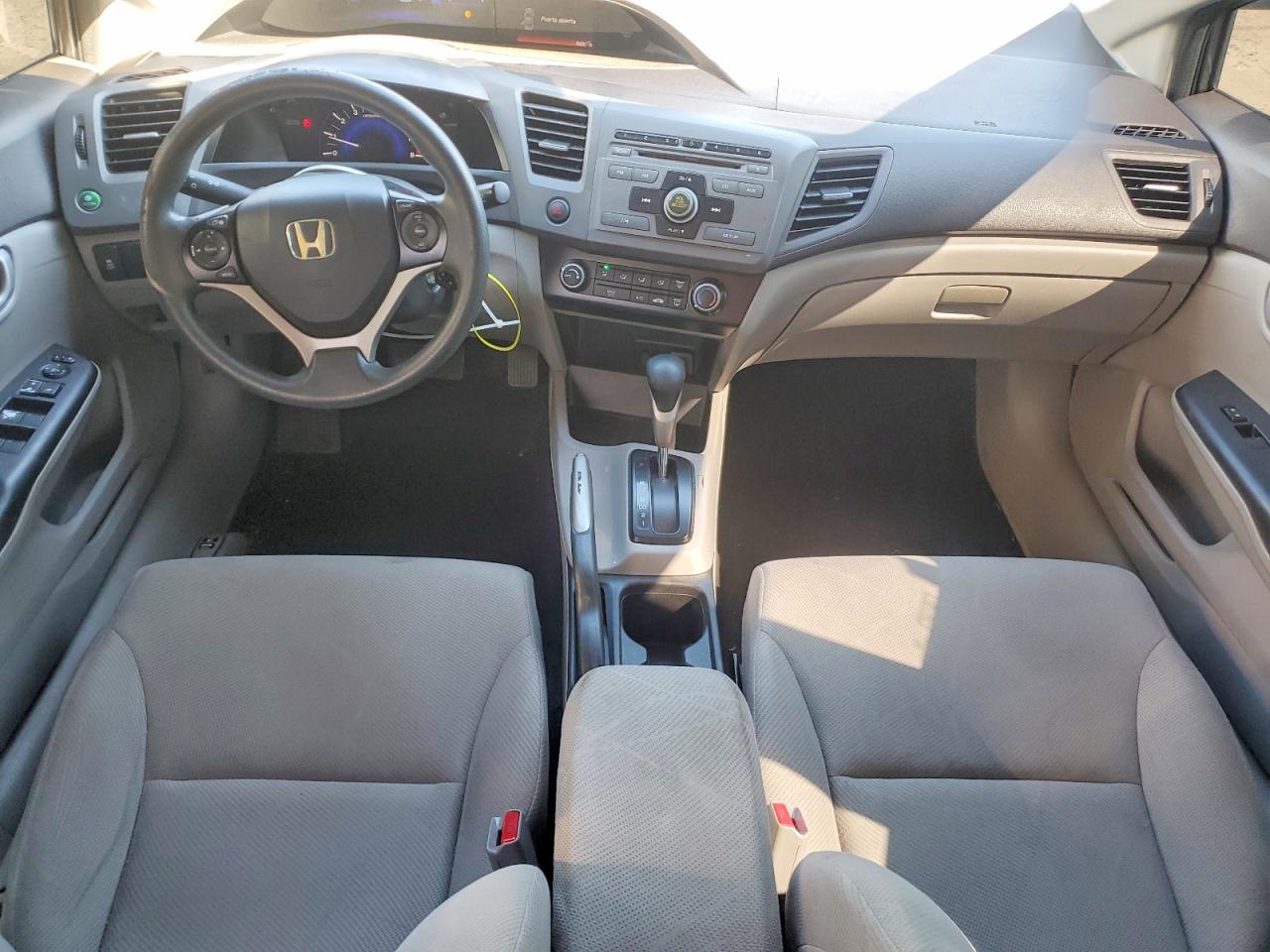 2012 Honda Civic Lx Gray vin: 19XFB2F59CE022318