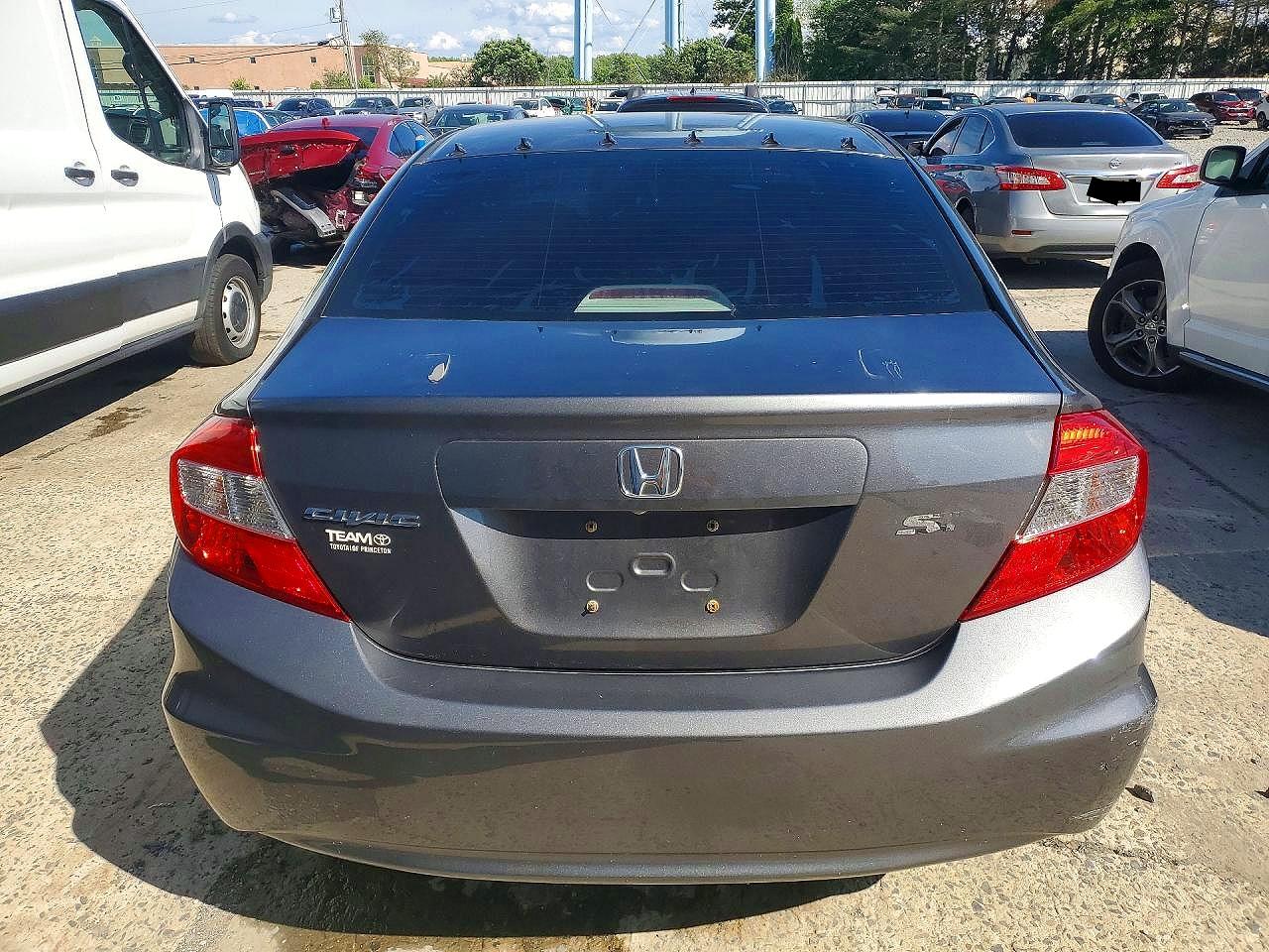 2012 Honda Civic Lx Gray vin: 19XFB2F59CE022318