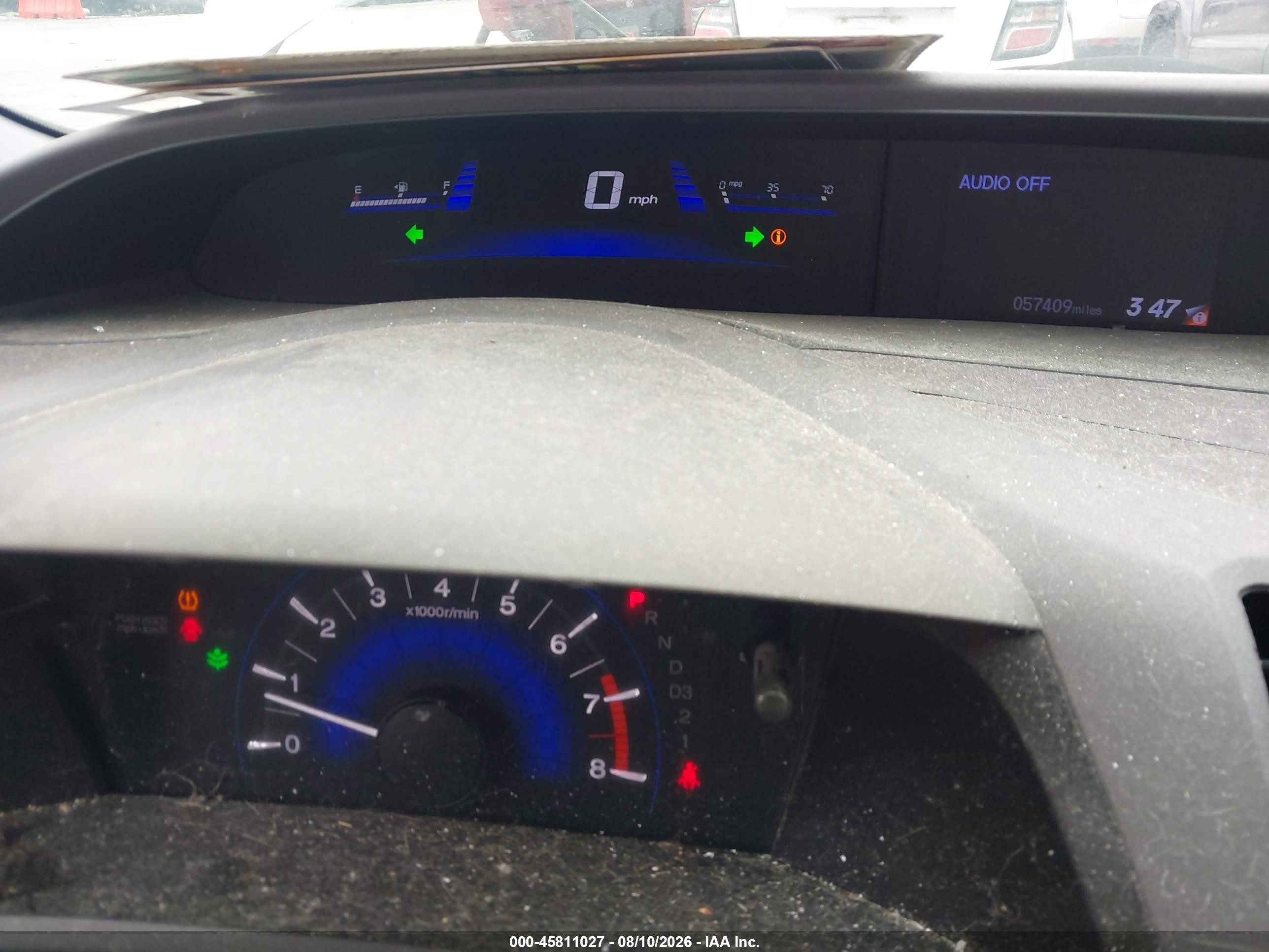 2012 Honda Civic Lx Silver vin: 19XFB2F59CE032816