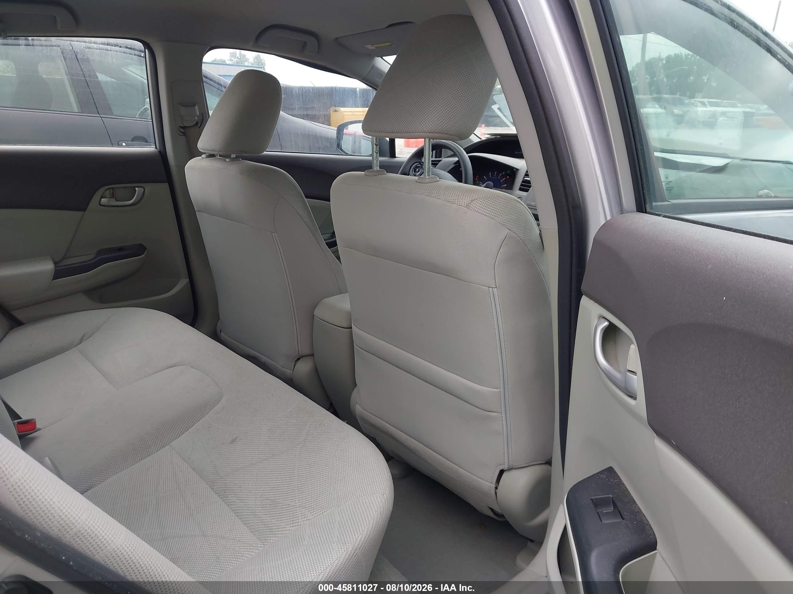 2012 Honda Civic Lx Silver vin: 19XFB2F59CE032816