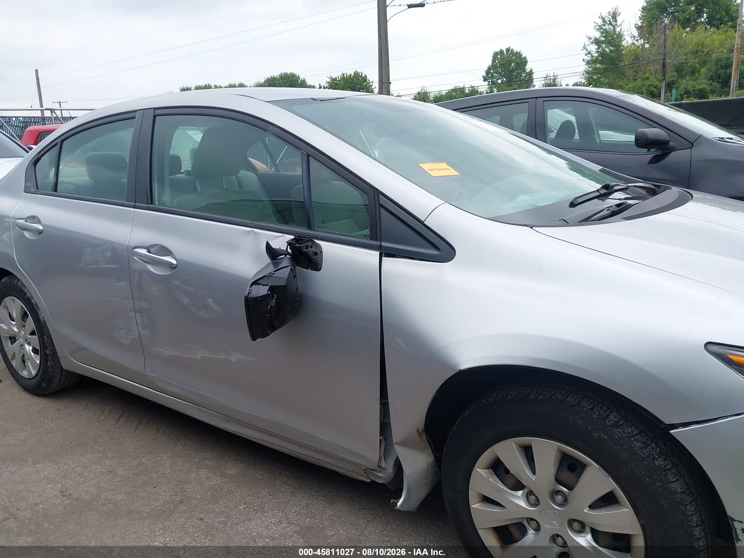 2012 Honda Civic Lx Silver vin: 19XFB2F59CE032816