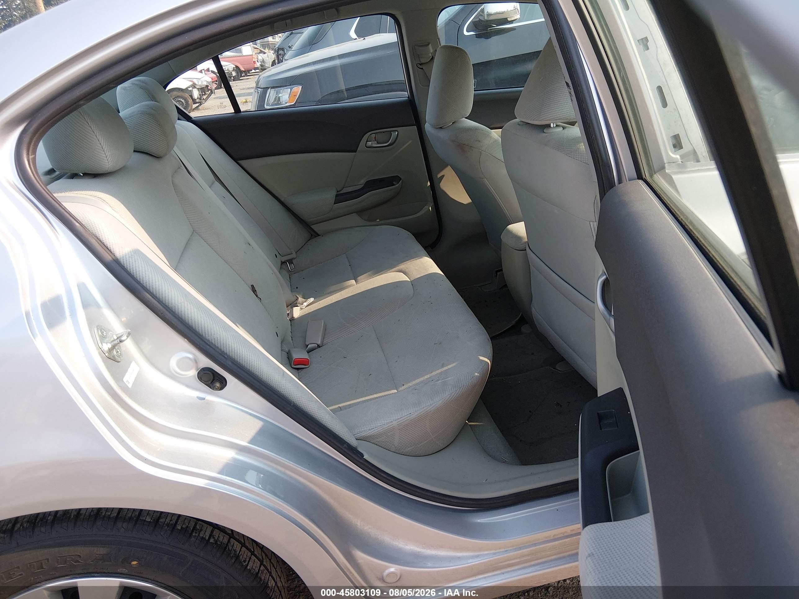 2012 Honda Civic Lx Silver vin: 19XFB2F59CE043685