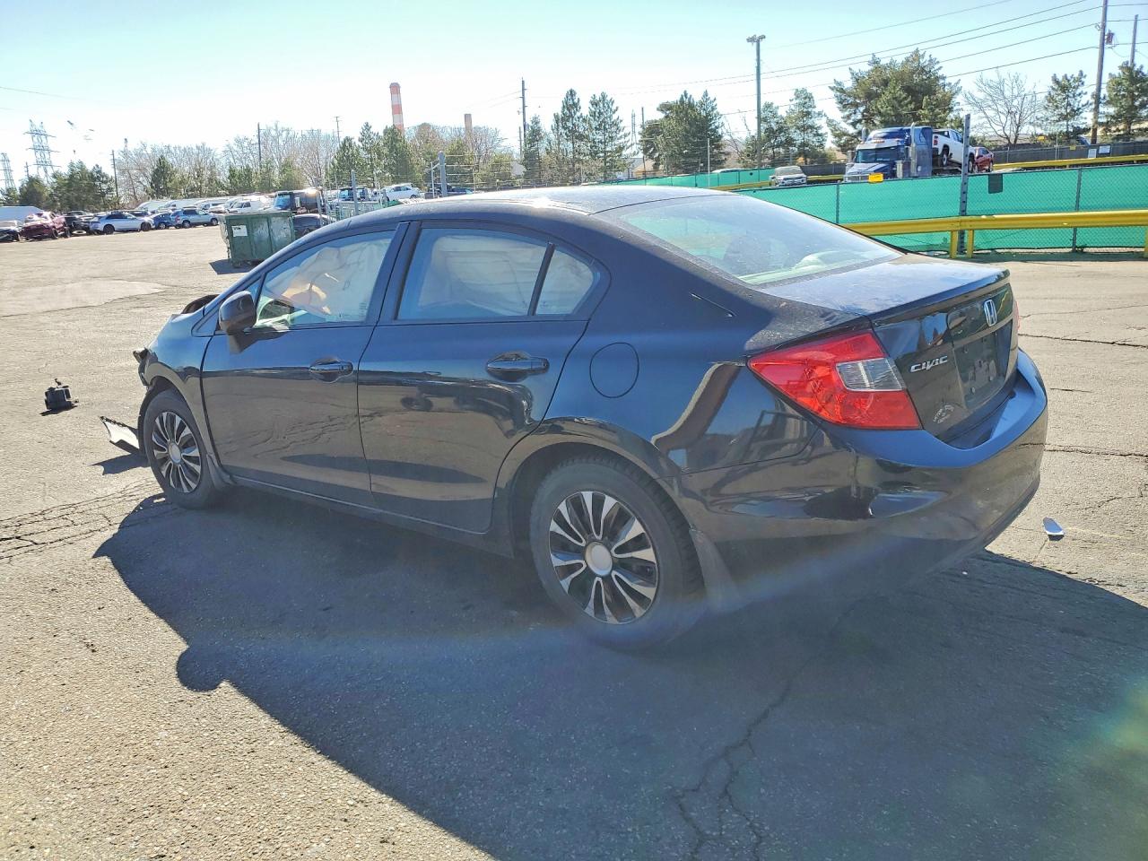 2012 Honda Civic Lx Black vin: 19XFB2F59CE048658