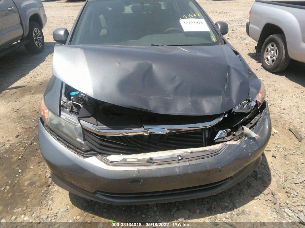 2012 Honda Civic Sdn Lx Gray vin: 19XFB2F59CE055867