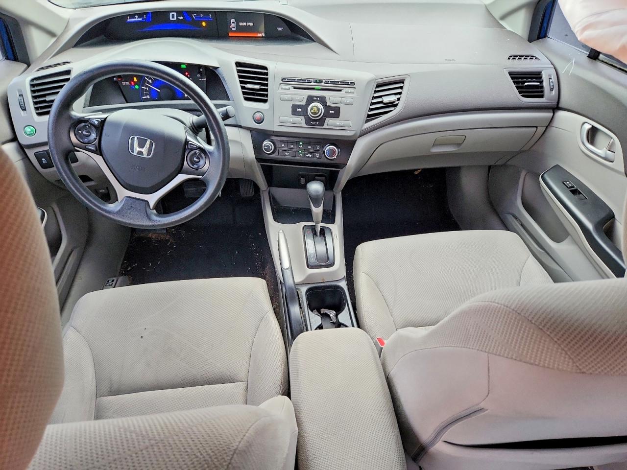 2012 Honda Civic Lx Blue vin: 19XFB2F59CE060762
