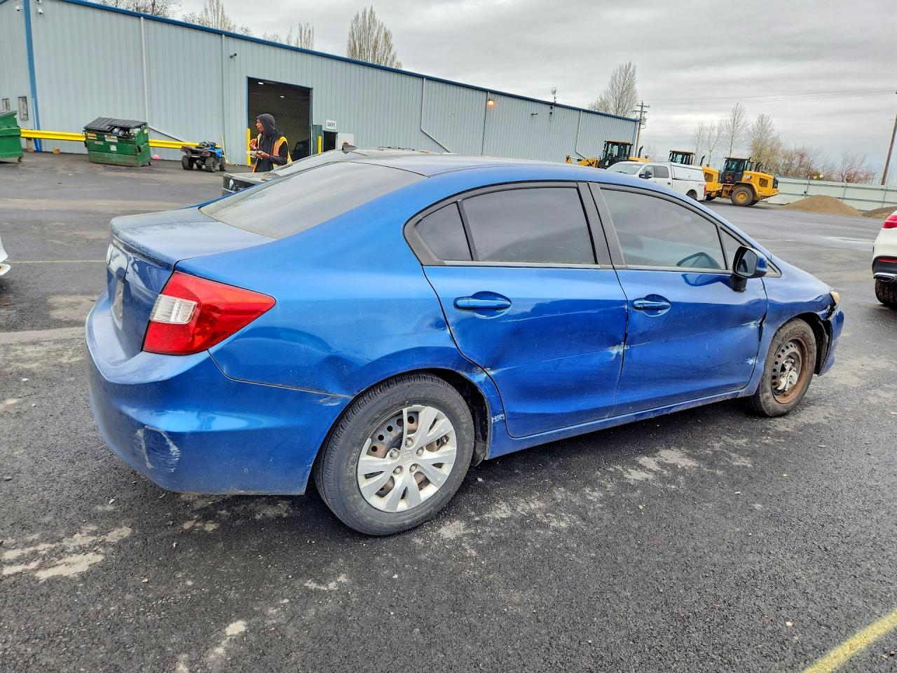 2012 Honda Civic Lx Blue vin: 19XFB2F59CE060762