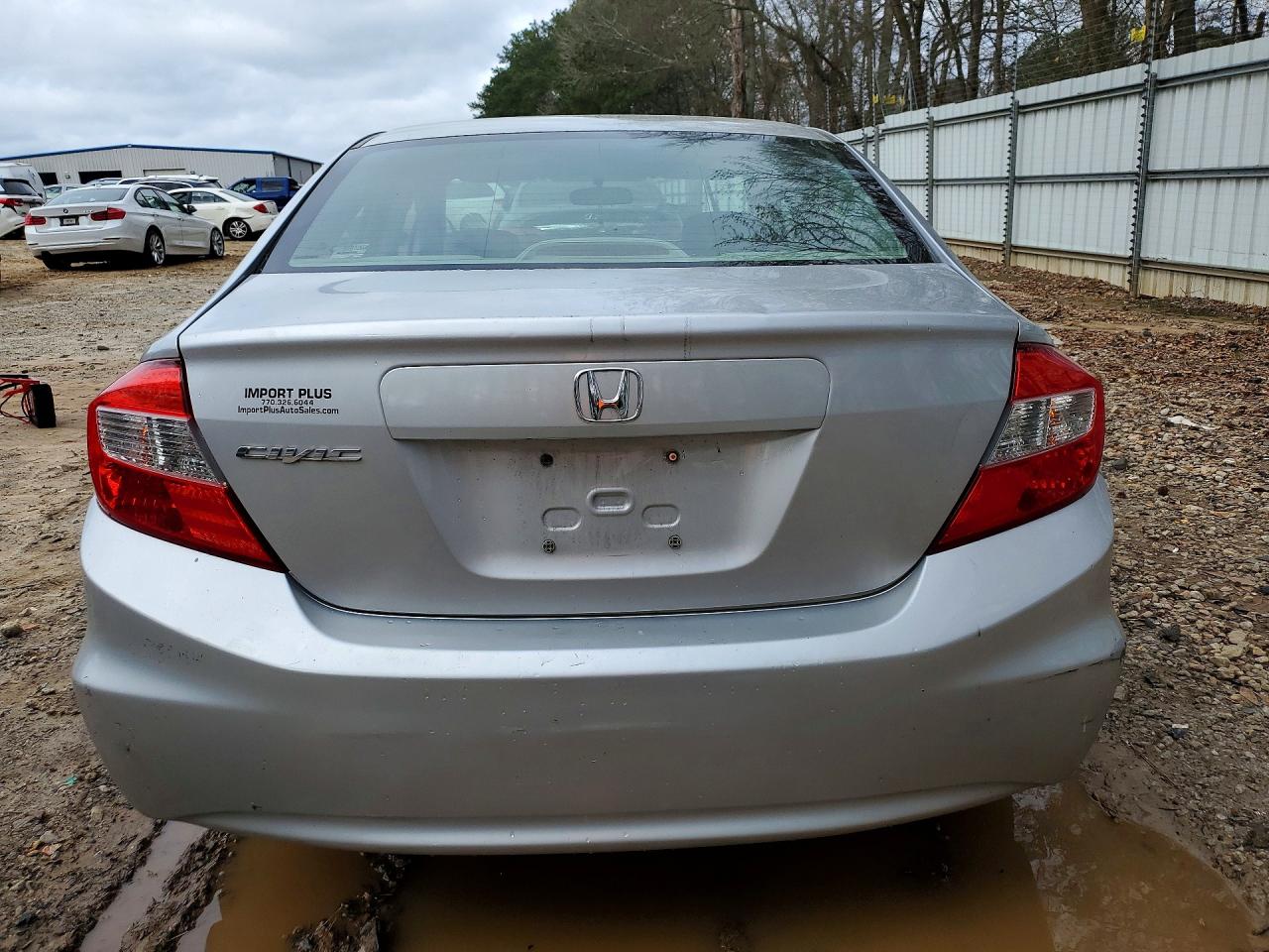 2012 Honda Civic Lx Silver vin: 19XFB2F59CE061524