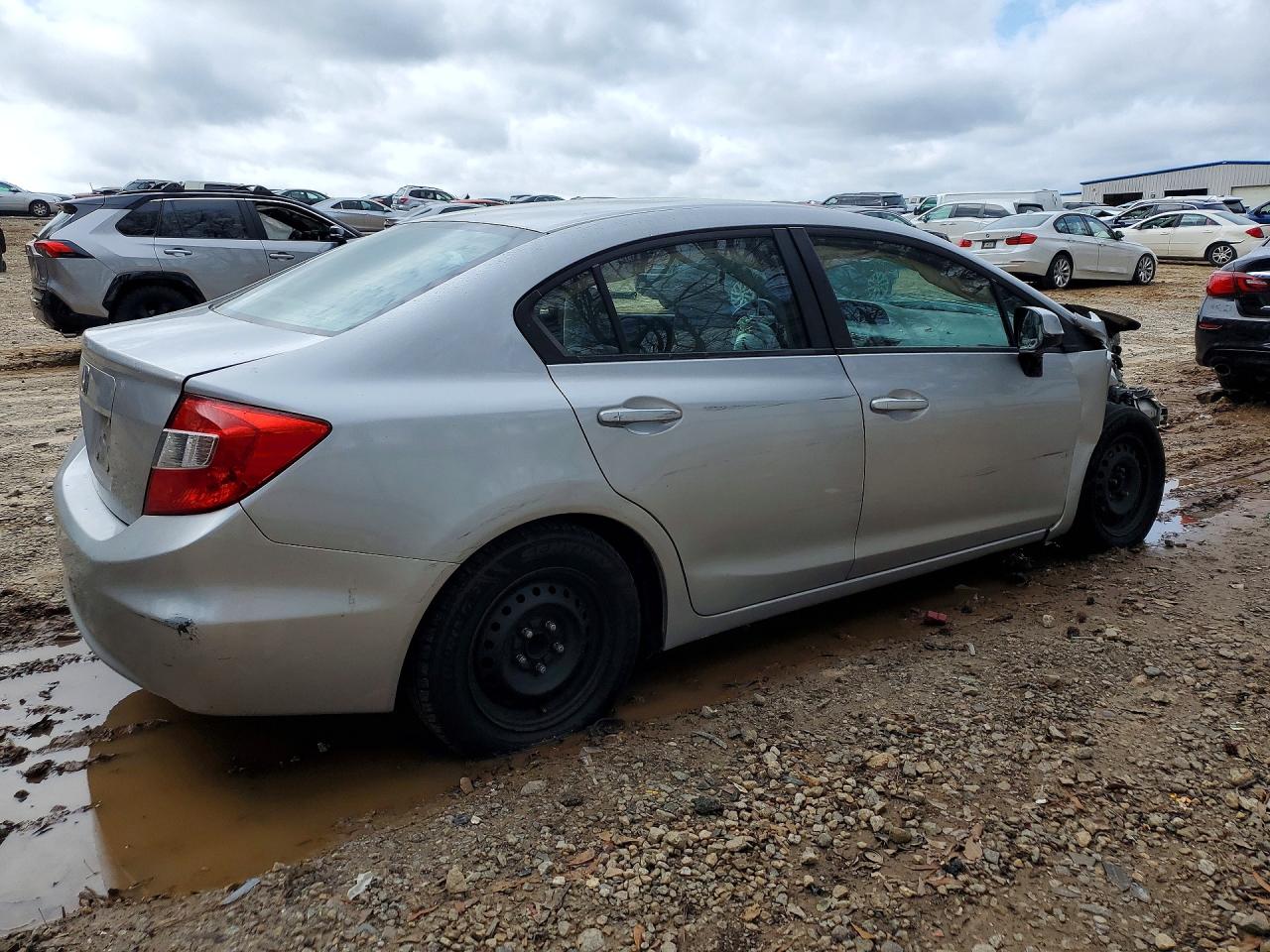 2012 Honda Civic Lx Silver vin: 19XFB2F59CE061524