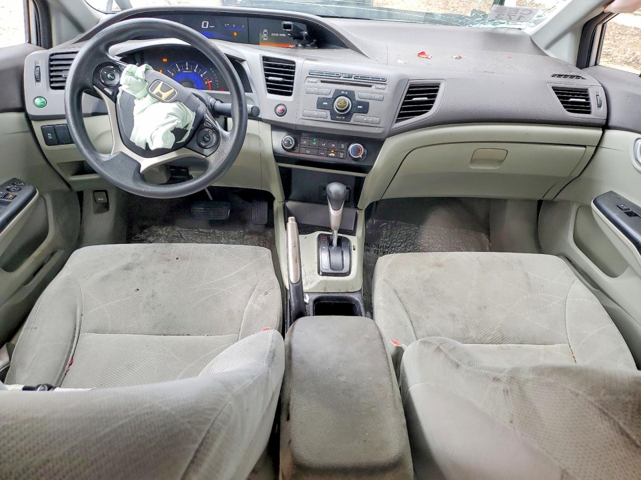 2012 Honda Civic Lx Silver vin: 19XFB2F59CE061524