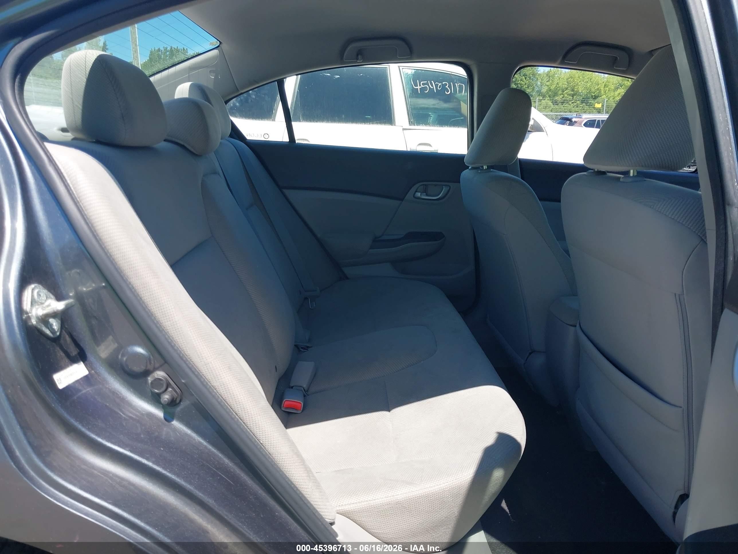 2012 Honda Civic Lx Gray vin: 19XFB2F59CE063919