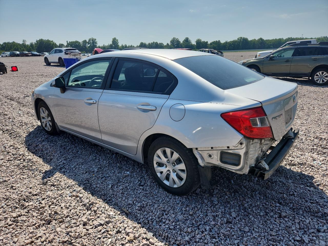 2012 Honda Civic Lx Silver vin: 19XFB2F59CE064004