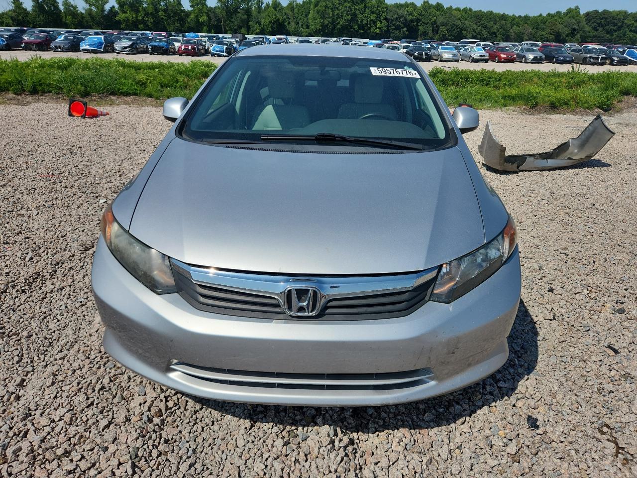 2012 Honda Civic Lx Silver vin: 19XFB2F59CE064004