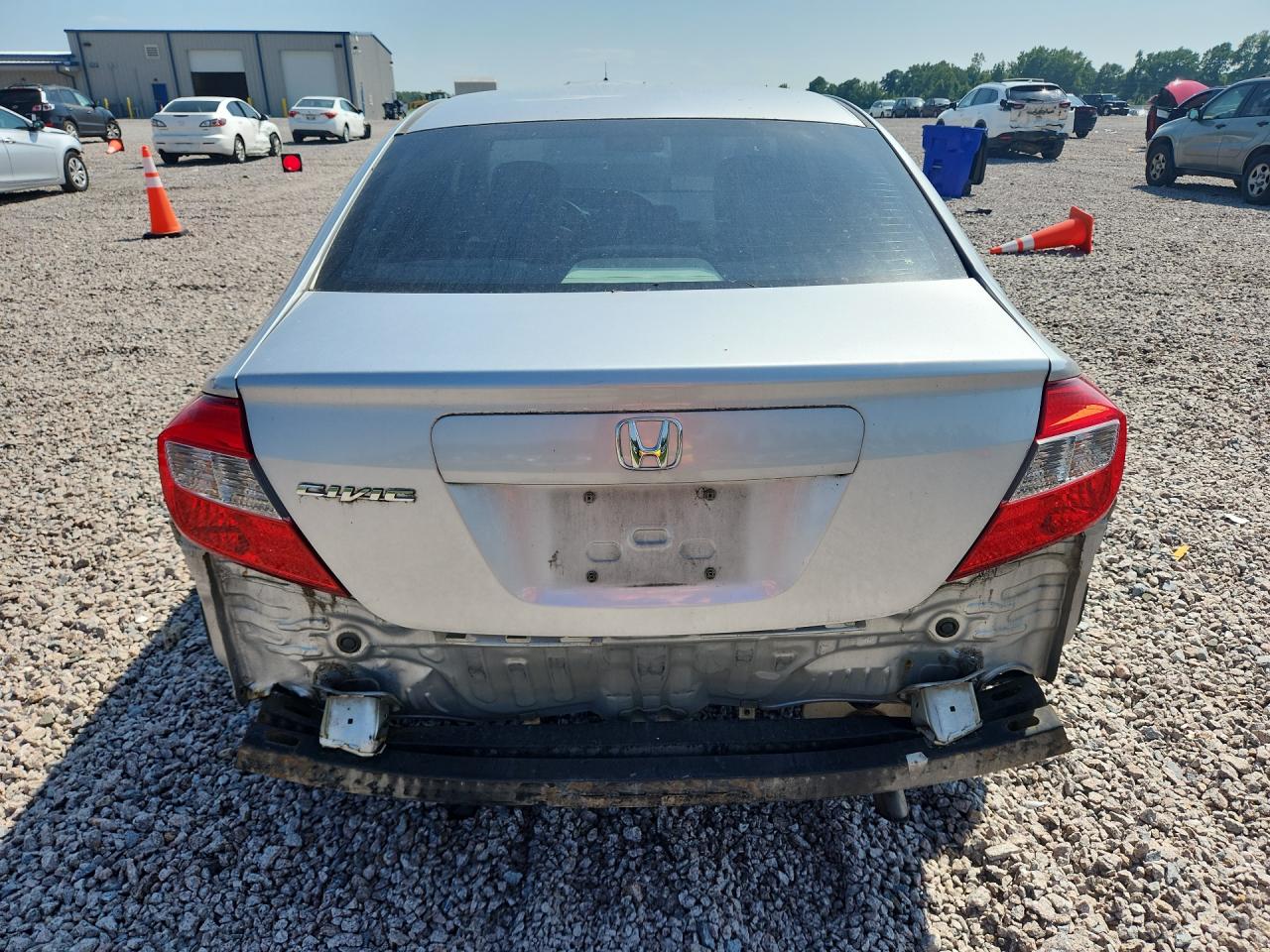 2012 Honda Civic Lx Silver vin: 19XFB2F59CE064004