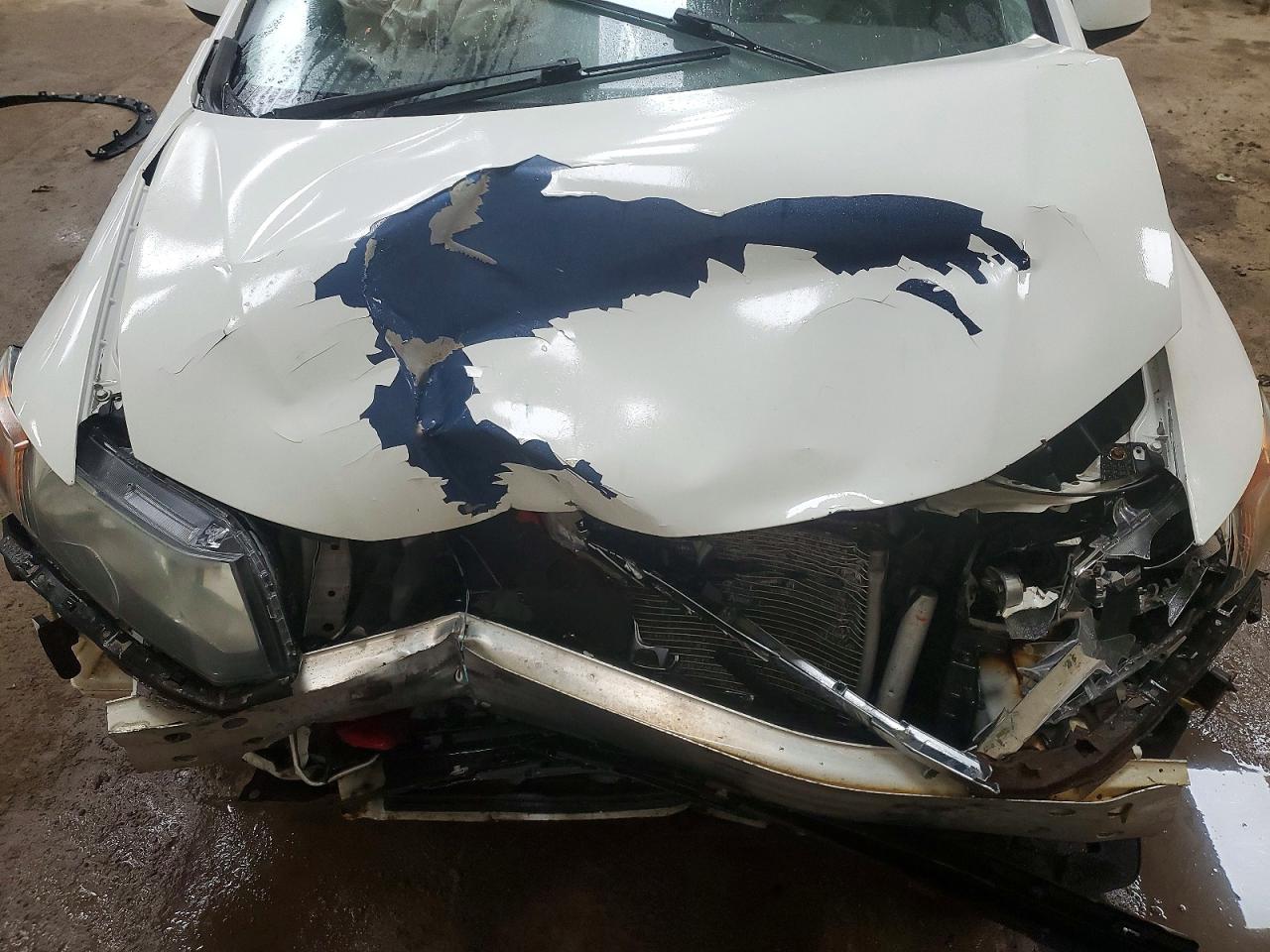 2012 Honda Civic Lx White vin: 19XFB2F59CE069249