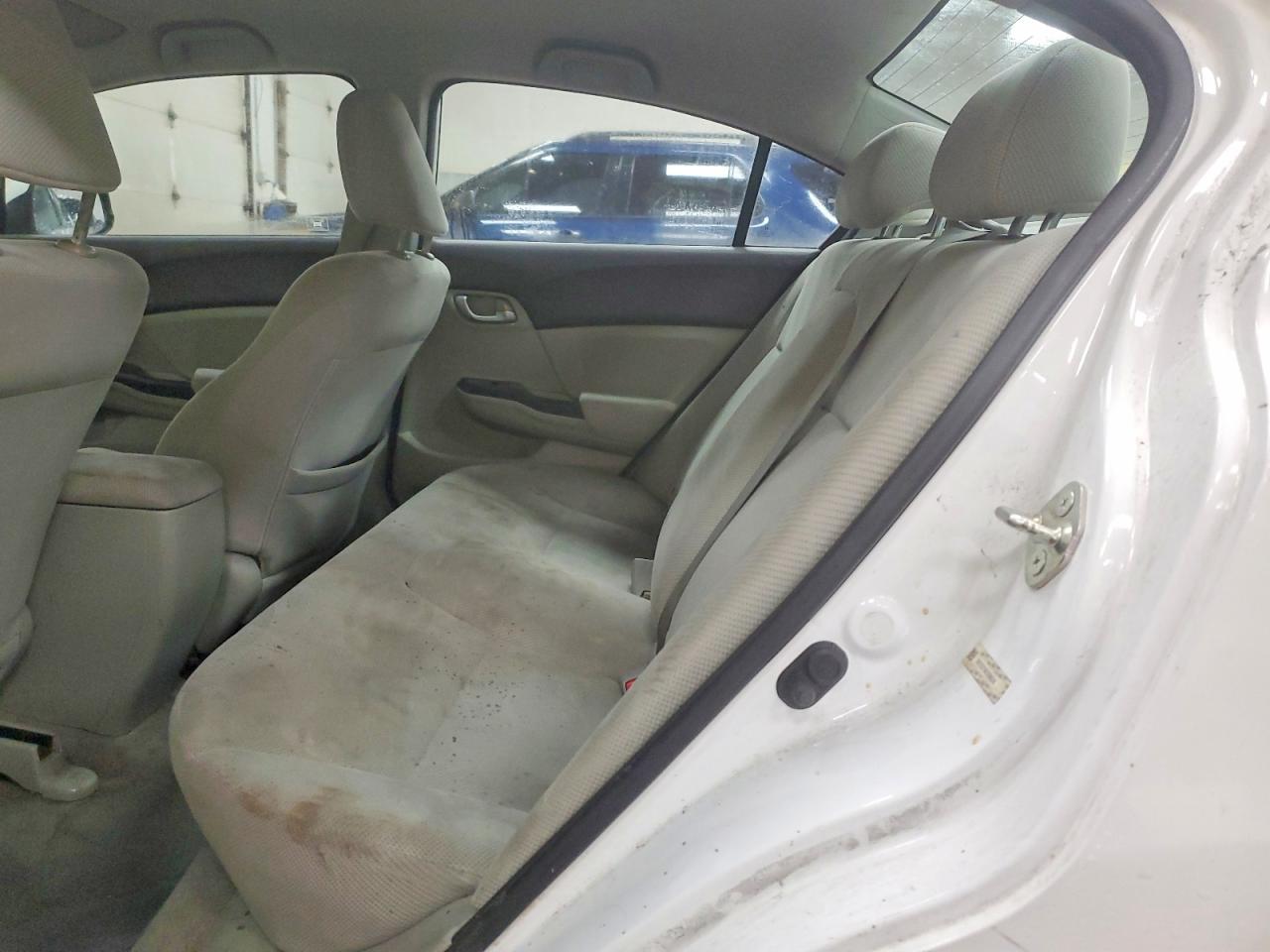 2012 Honda Civic Lx White vin: 19XFB2F59CE069249