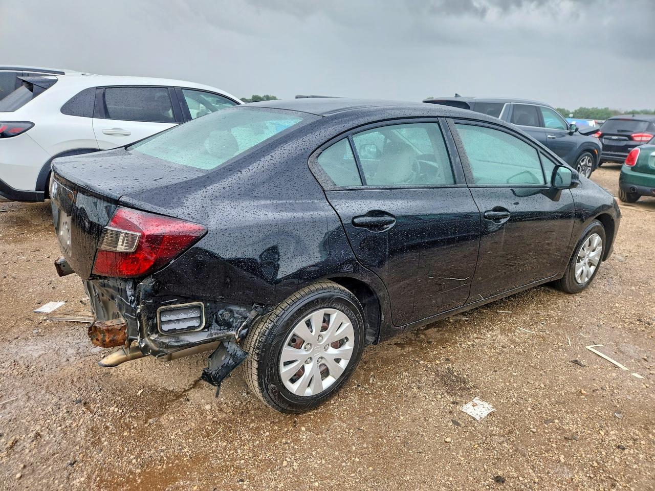 2012 Honda Civic Lx Black vin: 19XFB2F59CE069672