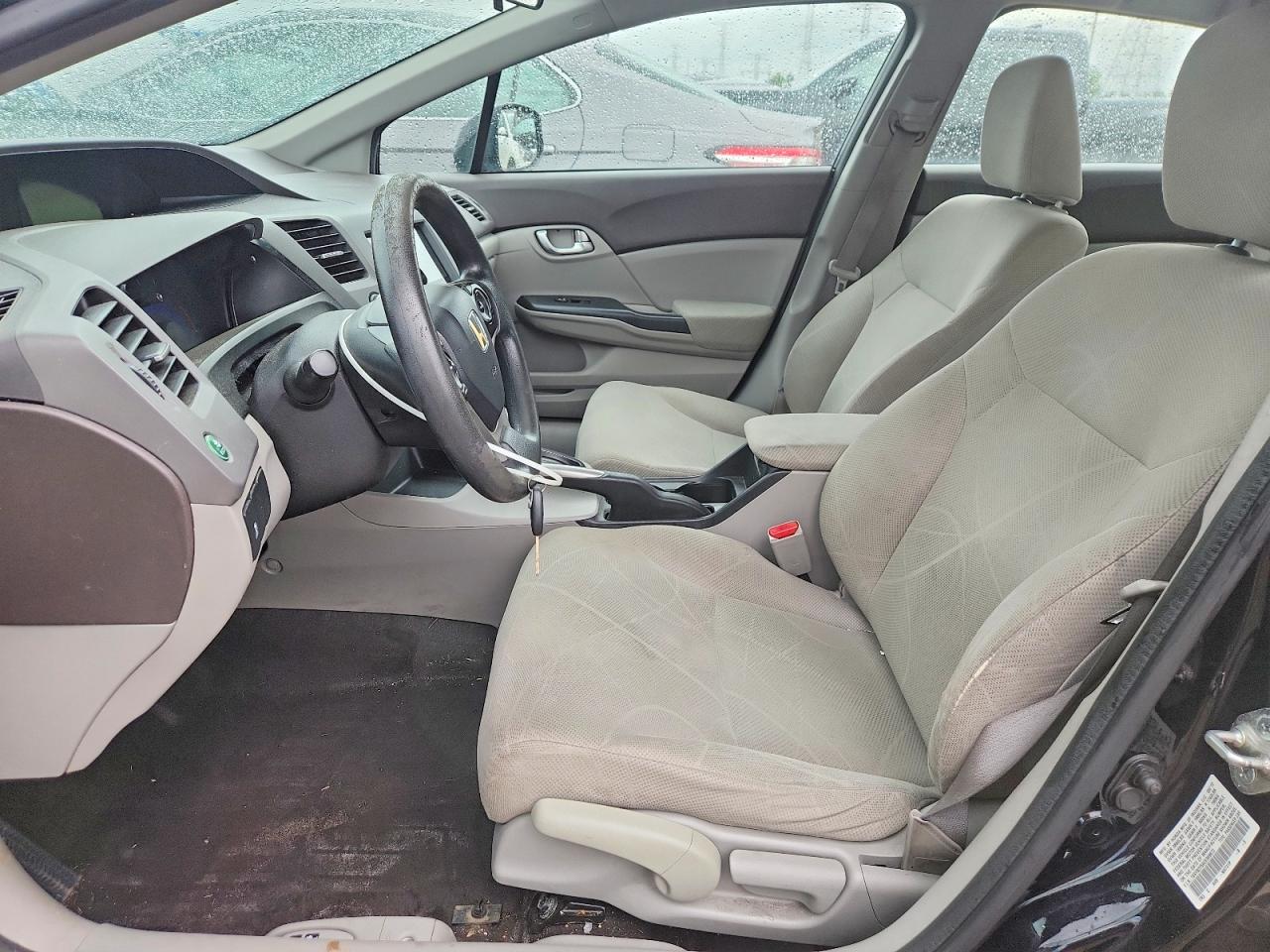 2012 Honda Civic Lx Black vin: 19XFB2F59CE069672