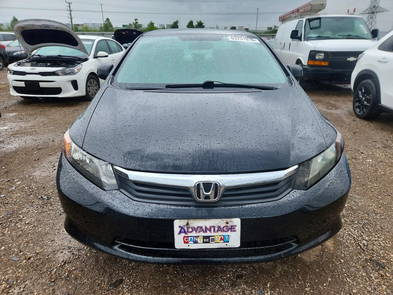 2012 Honda Civic Lx Black vin: 19XFB2F59CE069672