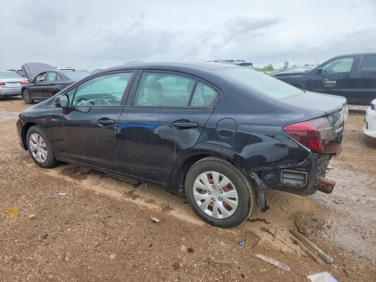 2012 Honda Civic Lx Black vin: 19XFB2F59CE069672