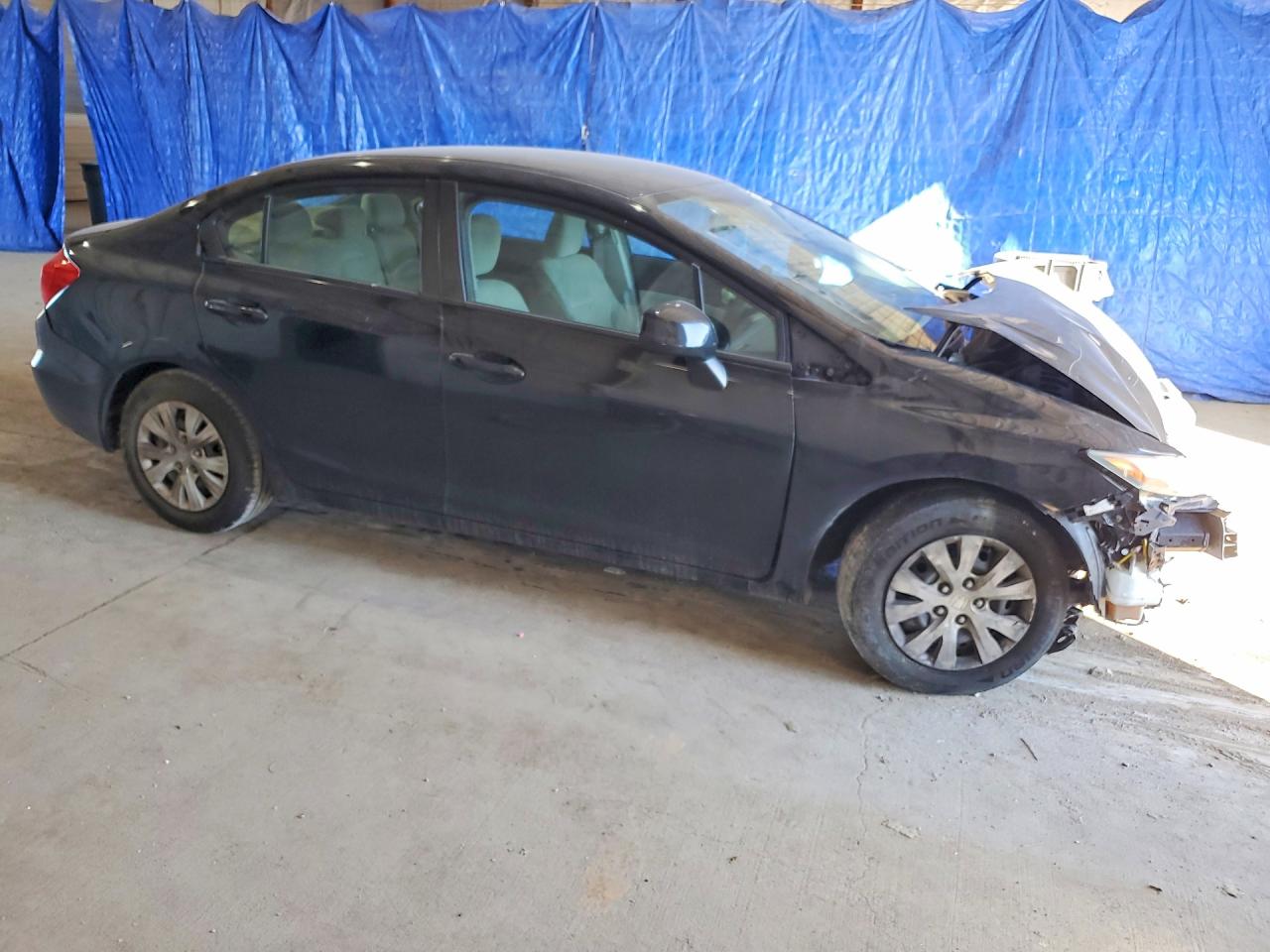 2012 Honda Civic Lx Black vin: 19XFB2F59CE071485