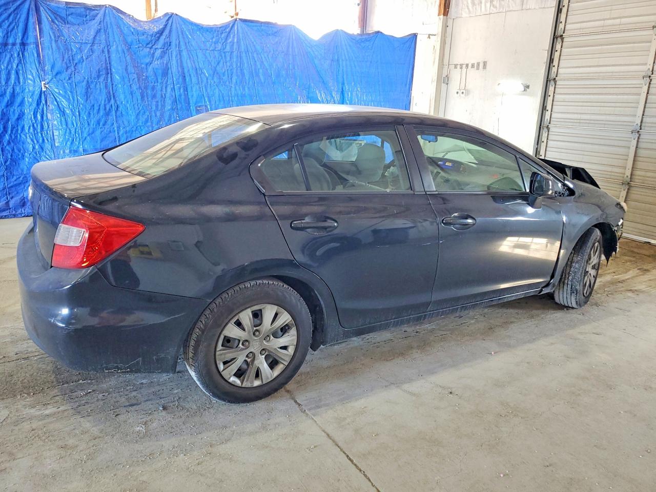 2012 Honda Civic Lx Black vin: 19XFB2F59CE071485