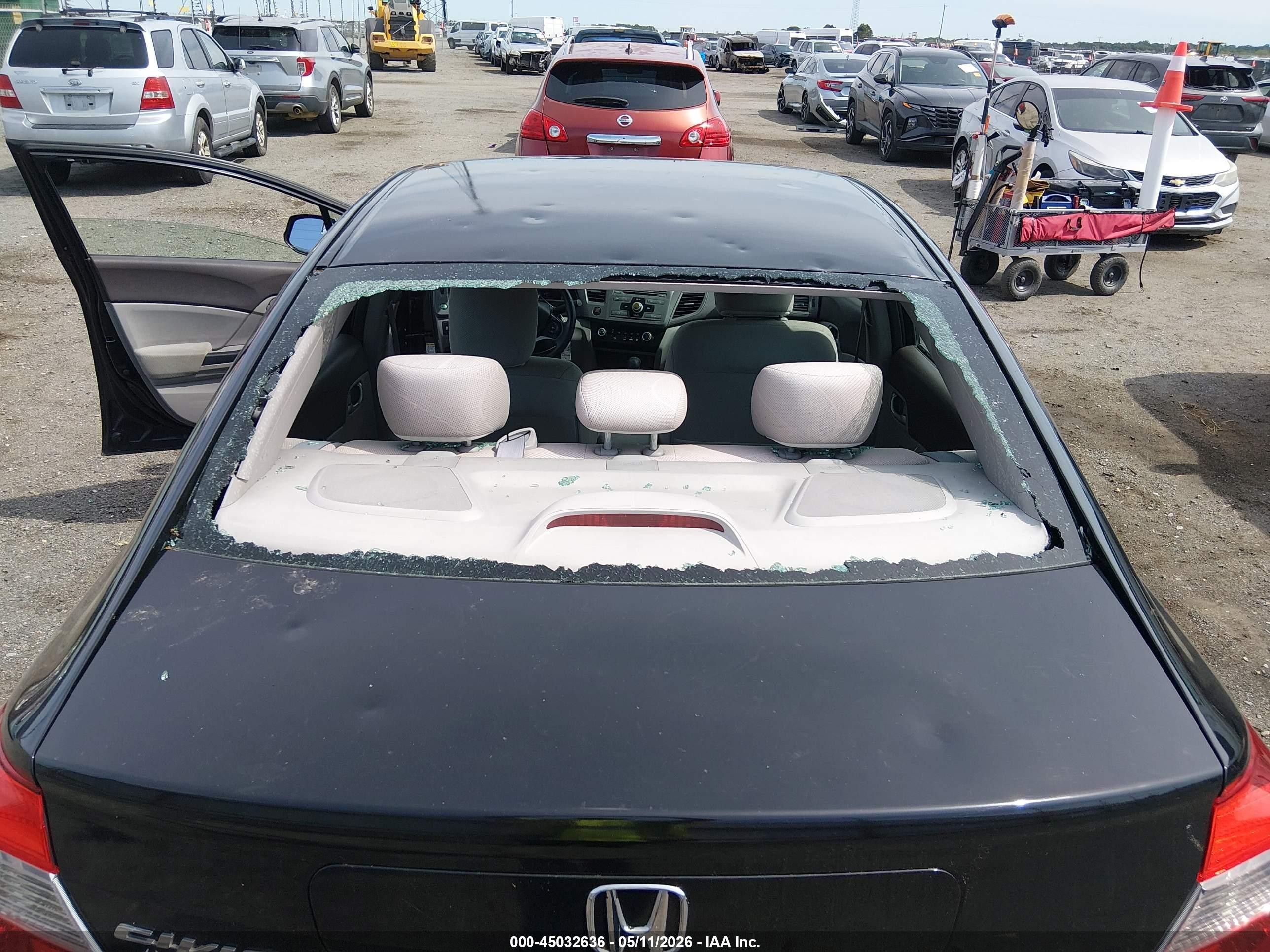 2012 Honda Civic Lx Черный vin: 19XFB2F59CE072863