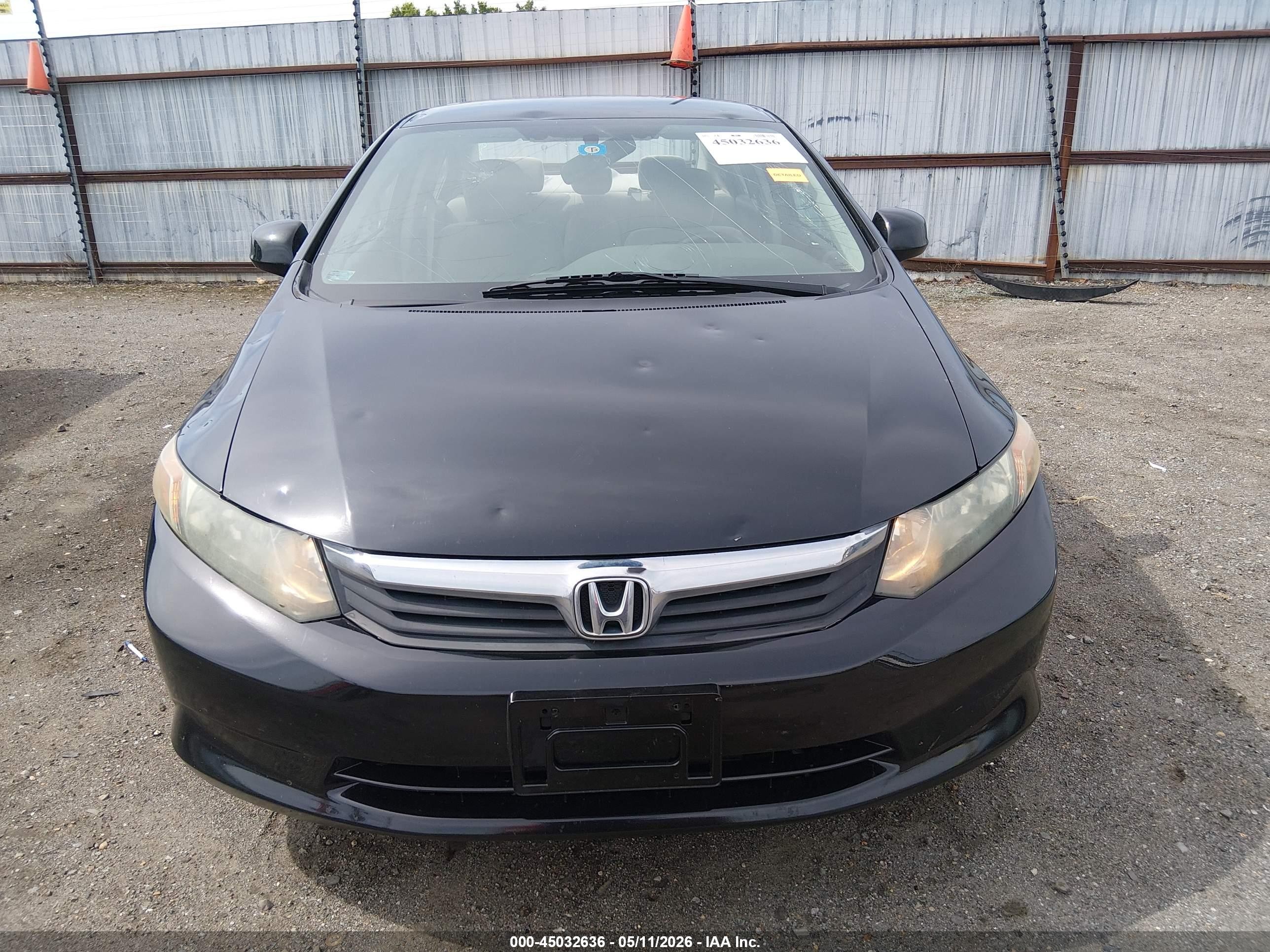 2012 Honda Civic Lx Черный vin: 19XFB2F59CE072863