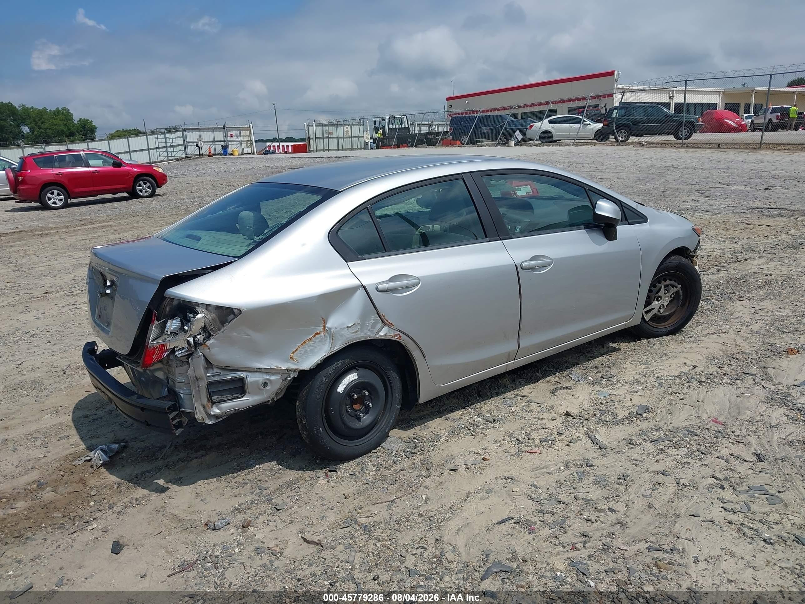2012 Honda Civic Lx Silver vin: 19XFB2F59CE074824