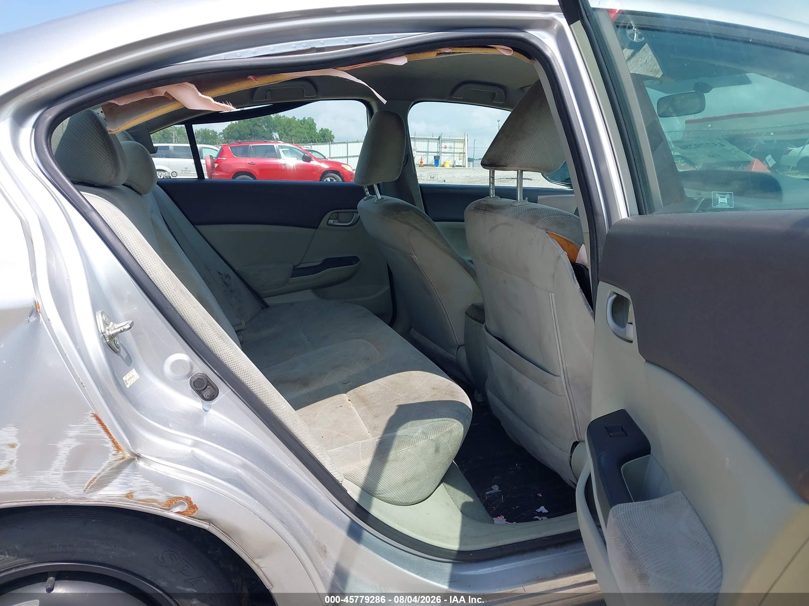 2012 Honda Civic Lx Silver vin: 19XFB2F59CE074824