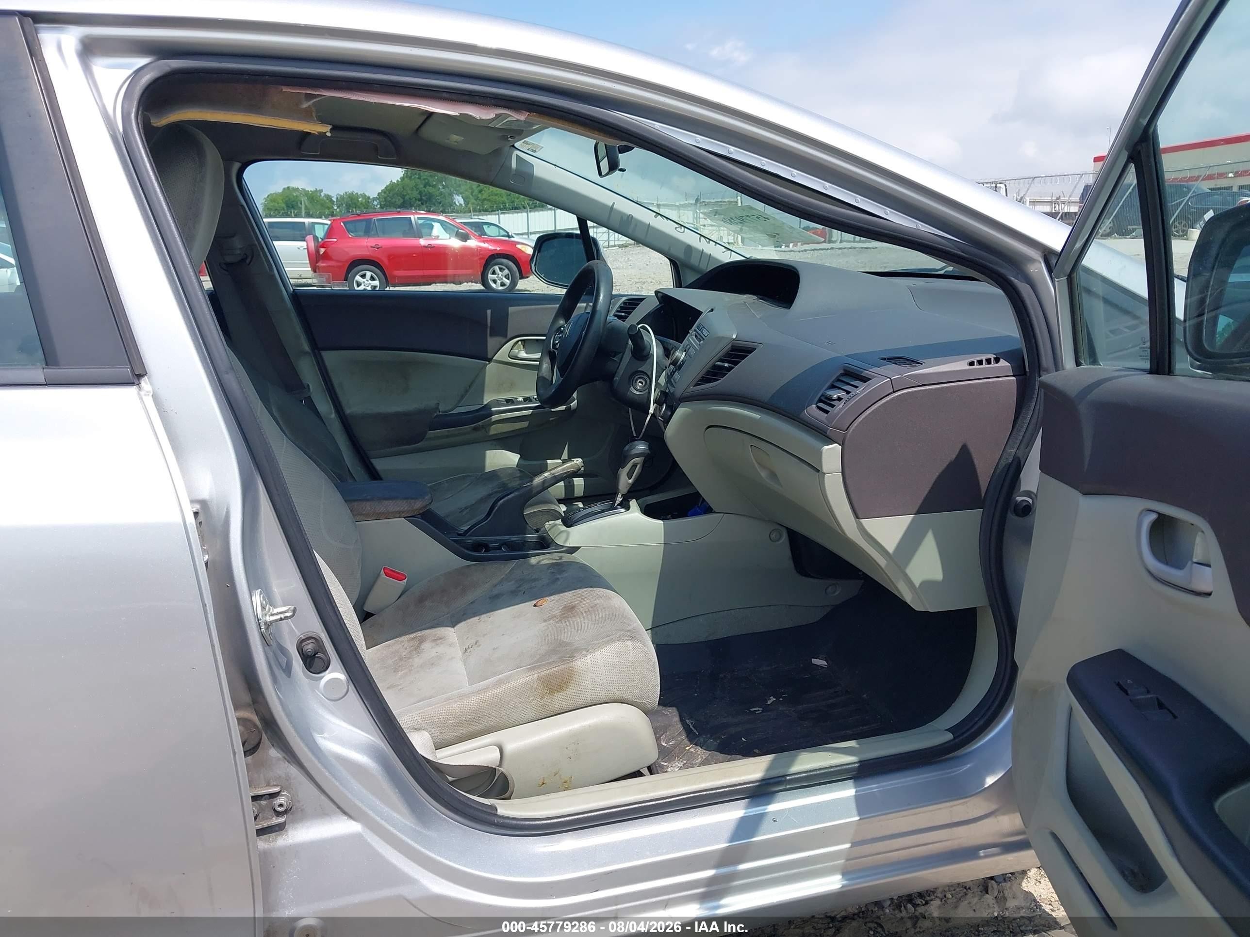2012 Honda Civic Lx Silver vin: 19XFB2F59CE074824