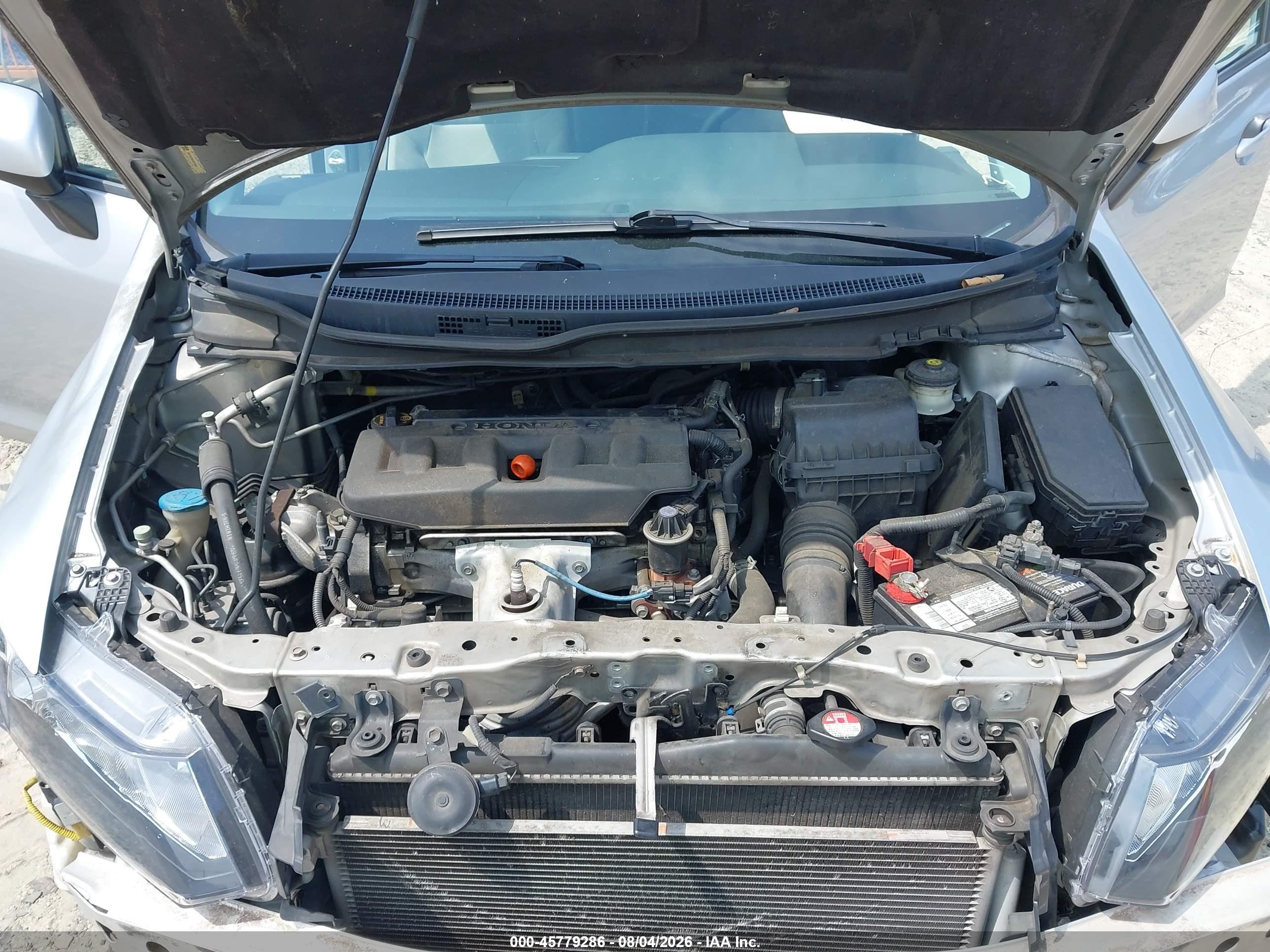 2012 Honda Civic Lx Silver vin: 19XFB2F59CE074824